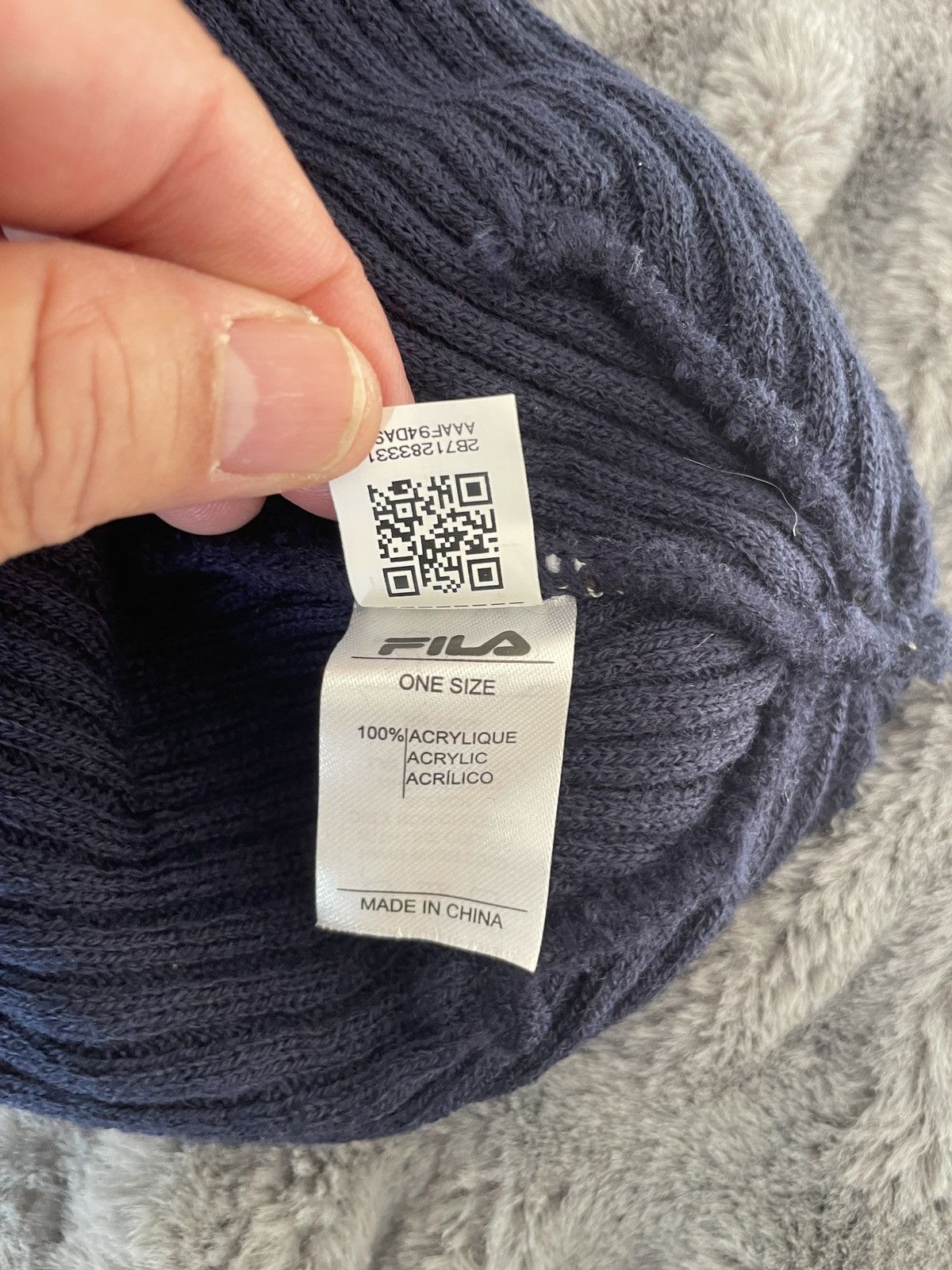 Fila Peacoat Ribbed Beanie Nwt 20.00 Size ONE SIZE - 9 Thumbnail