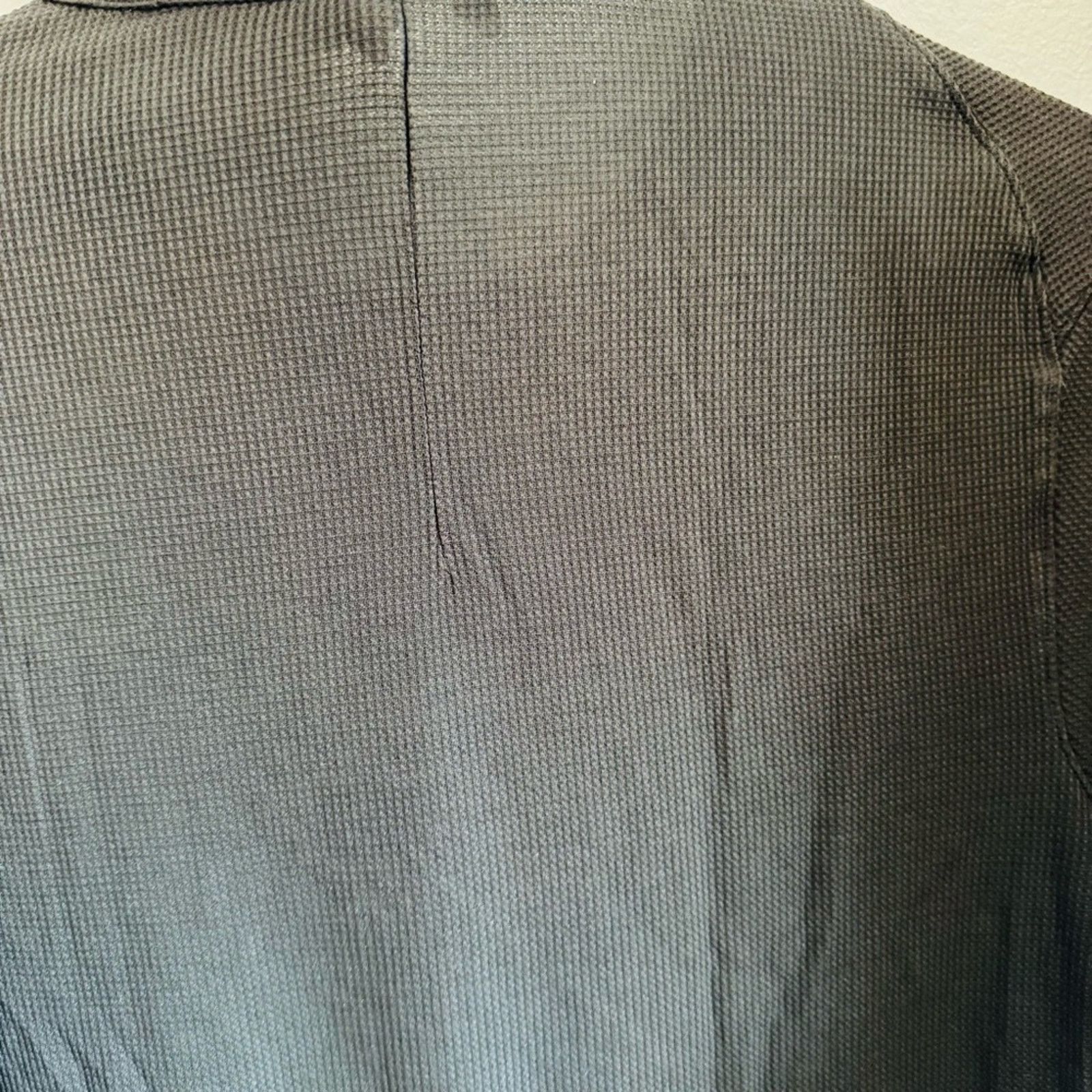 Lululemon MEN LULULEMON Black Graphite Waffle Knit Gym Tee Shirt Top Size US S / EU 44-46 / 1 - 10 Thumbnail