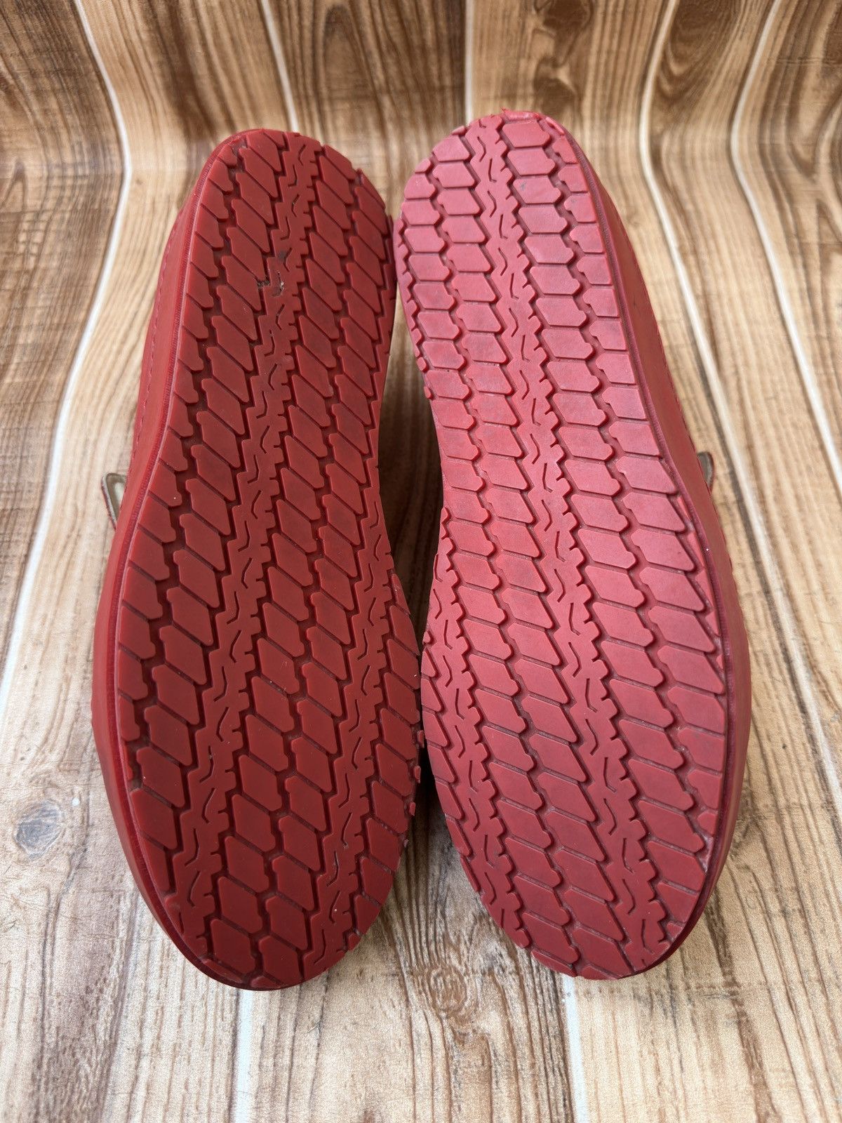 Maison Margiela Maison Martin Margiela Red Leather Sneakers Size US 9 / EU 42 - 12 Thumbnail