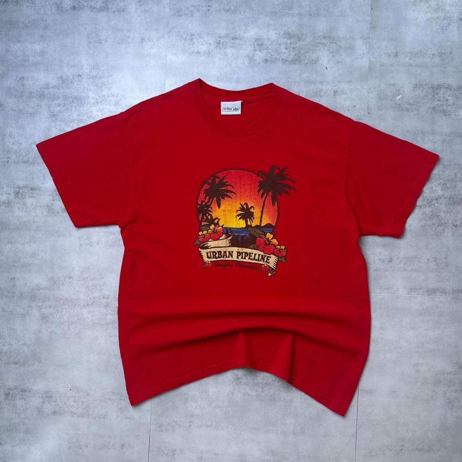 Other Y2K Surf Urban Pipeline 00s Red T shirt Size US M / EU 48-50 / 2 - 7 Thumbnail