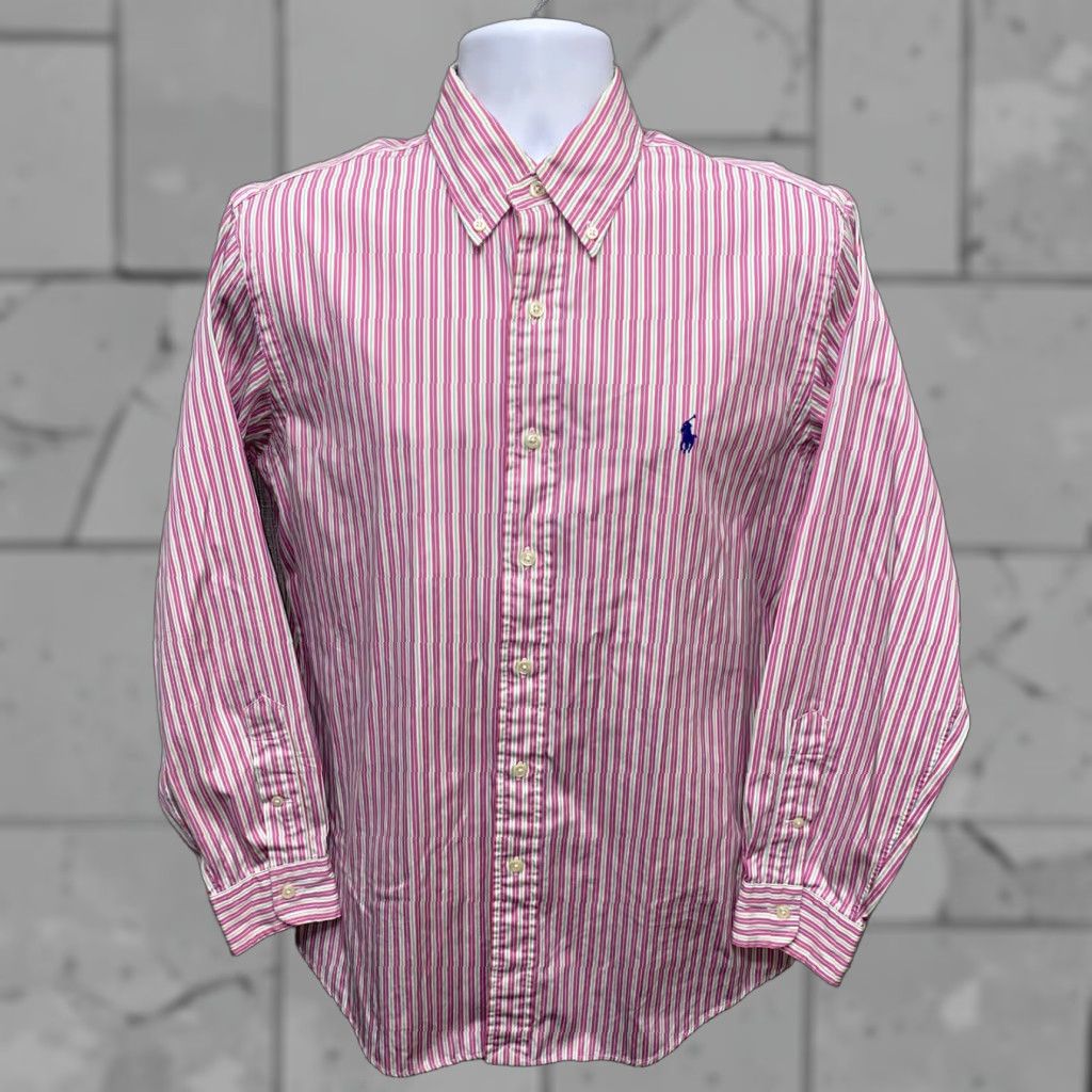 Ralph Lauren Ralph Lauren Shirt Mens Pink Custom Fit Long Sleeve Button-Front Dress 16 Regular Button-Down Collar Pants? Size 42R - 1 Thumbnail
