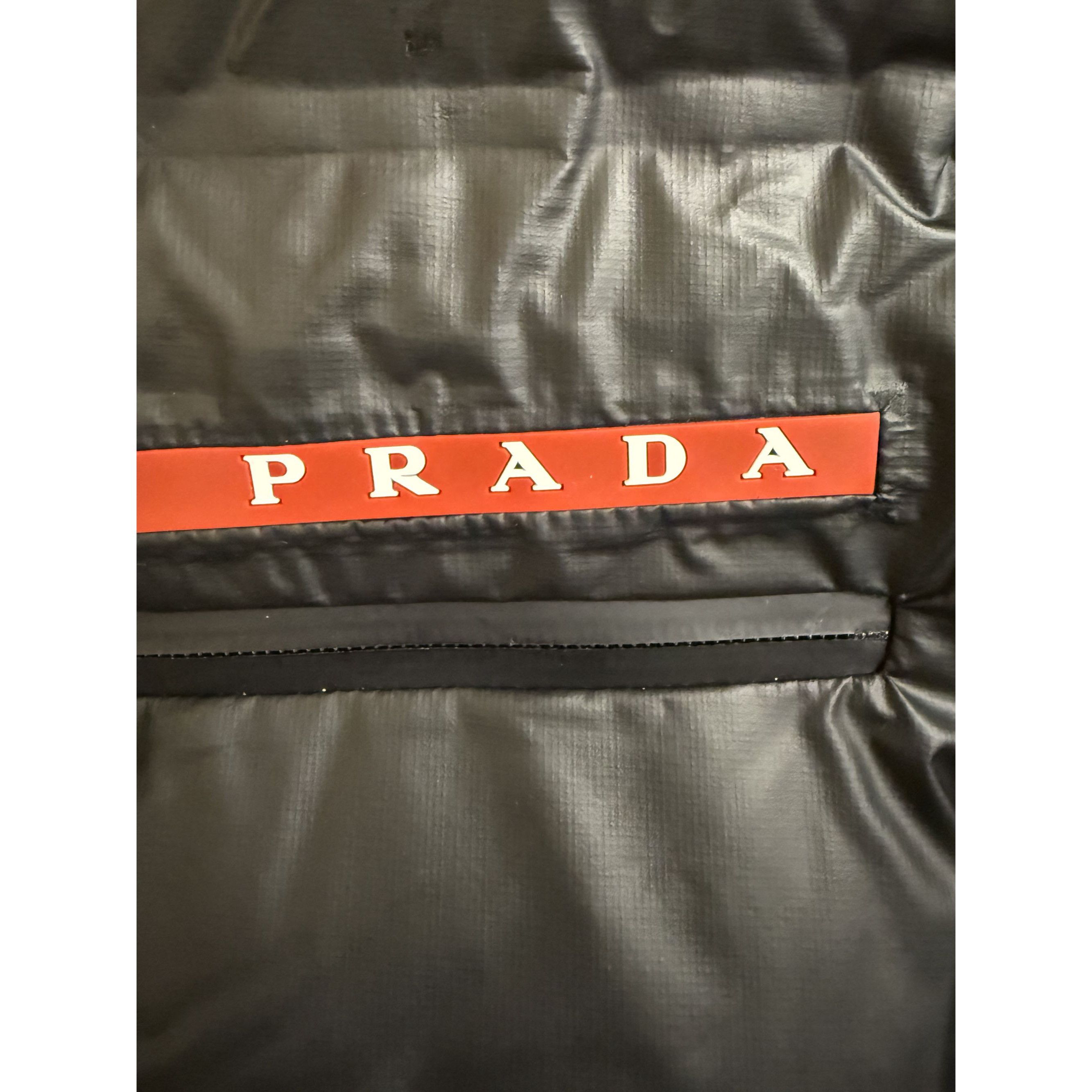 Prada Prada XL Black Hooded Puffer Jacket With Graphene Padding Te Size US XL / EU 56 / 4 - 21 Thumbnail