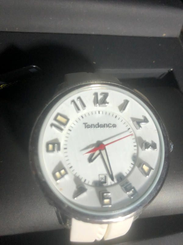 Designer Tondonco white dial rubber strap watch Size ONE SIZE - 11 Thumbnail
