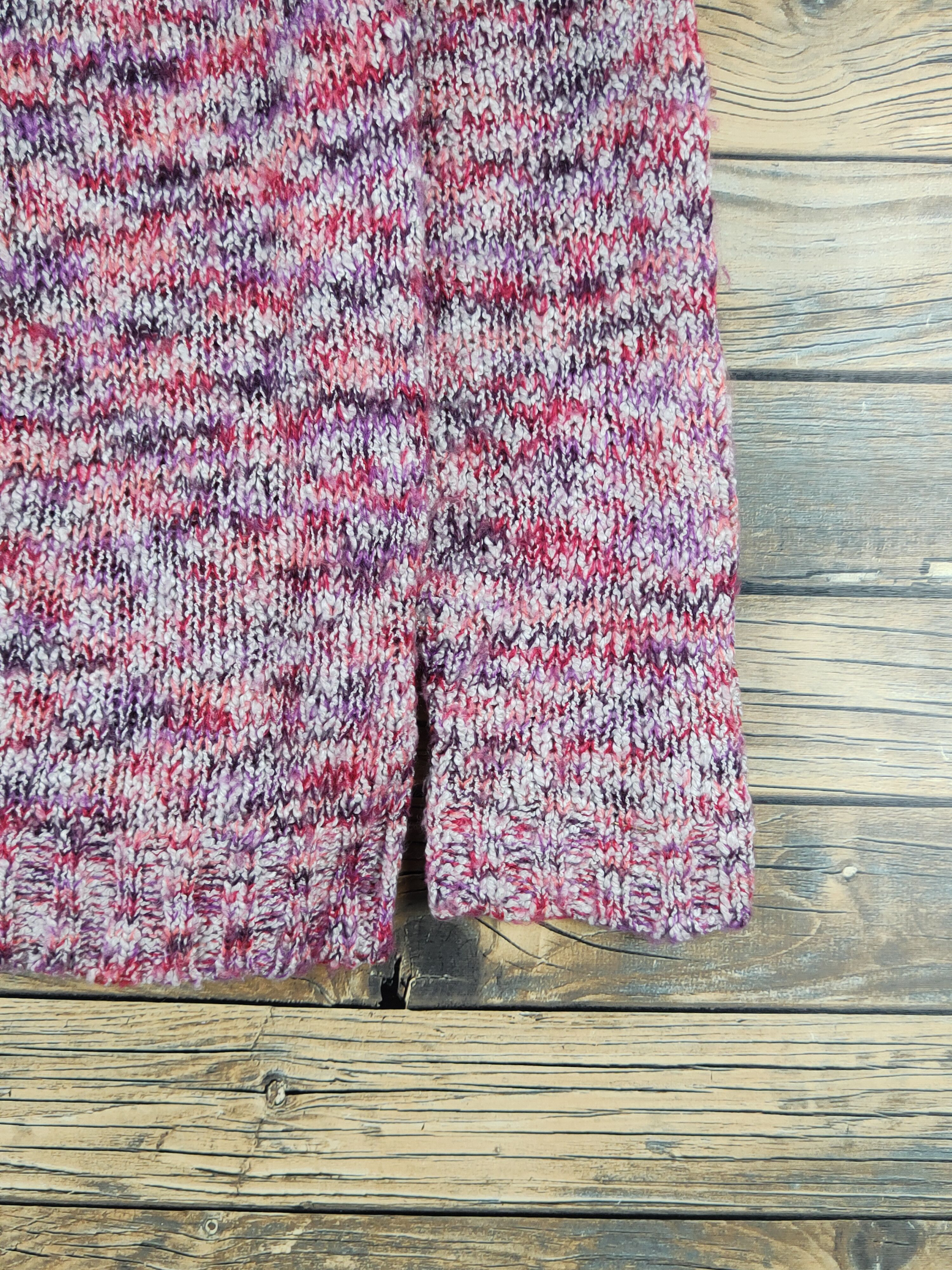 Japanese Brand × Vintage Navy Natural Red Purple Knitwear Sweatshirts #W1260 Size M / US 6-8 / IT 42-44 - 6 Thumbnail