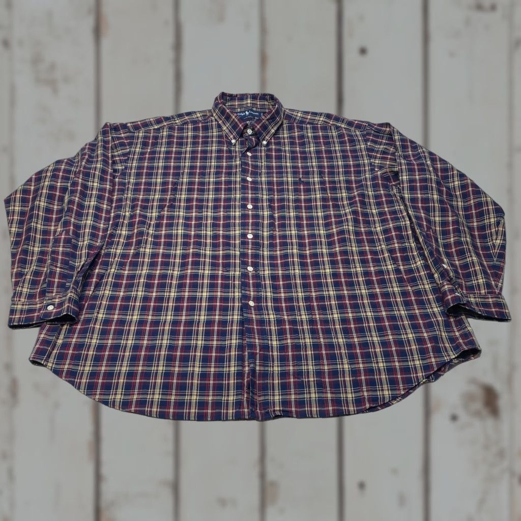 Ralph Lauren Ralph Lauren Blake Plaid Shirt Long Sleeve Button Up Mens 2XL 100% Cotton 7409 Size US XXL / EU 58 / 5 - 1 Thumbnail