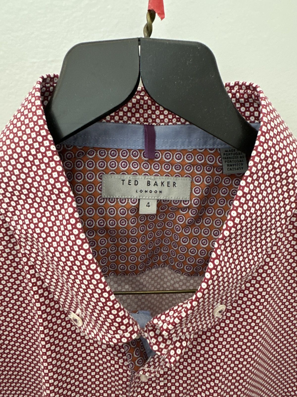 Ted Baker Ted Baker Short Sleeve Button Up Size 4 Slim Fit Size US L / EU 52-54 / 3 - 5 Thumbnail