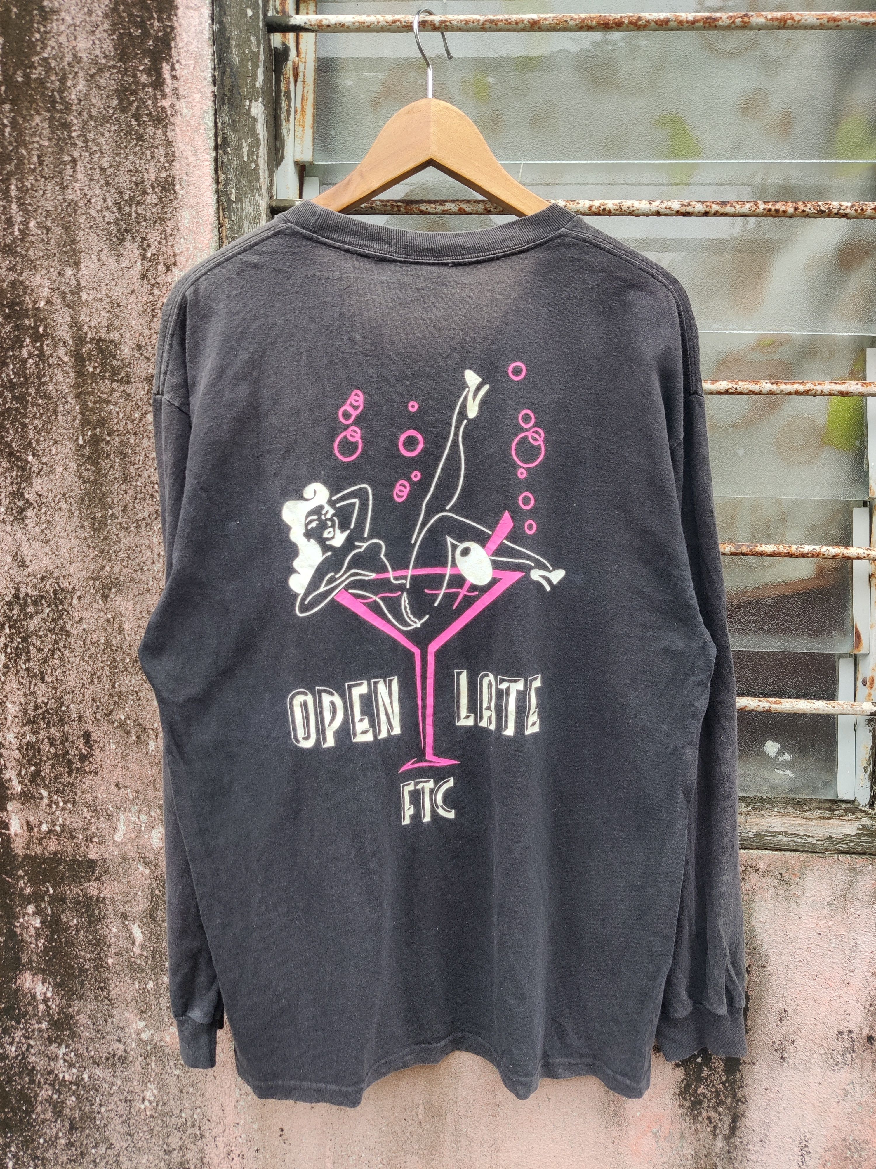 FTC 🔥Offer🔥 Vintage Sun Faded FTC Open Late Sexy Skate tee Size US L / EU 52-54 / 3 - 2 Thumbnail