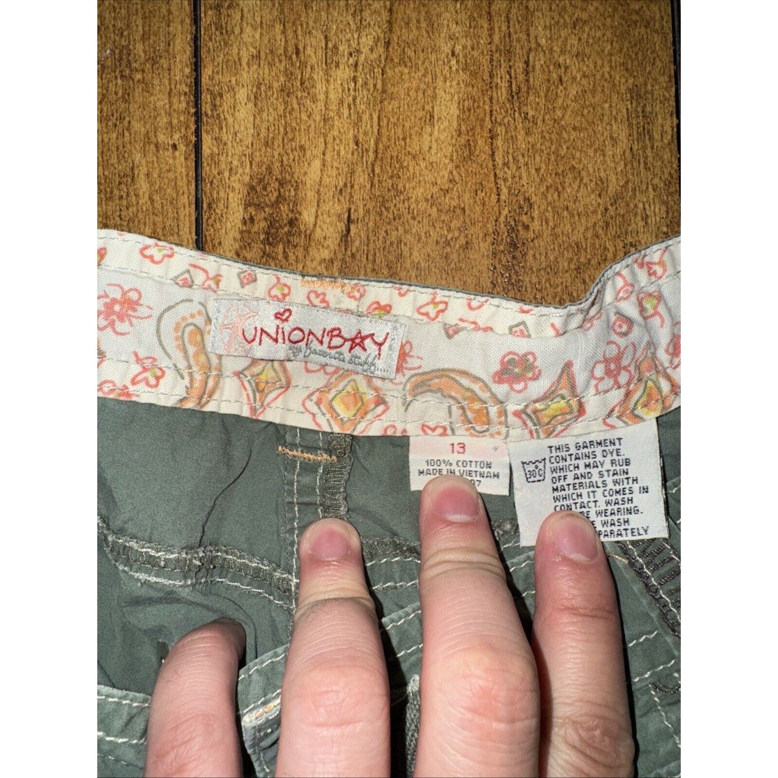 UNIONBAY Vintage Union Bay Capris Pants Green Size 13 Size 36" / US 14 / IT 50 - 5 Thumbnail