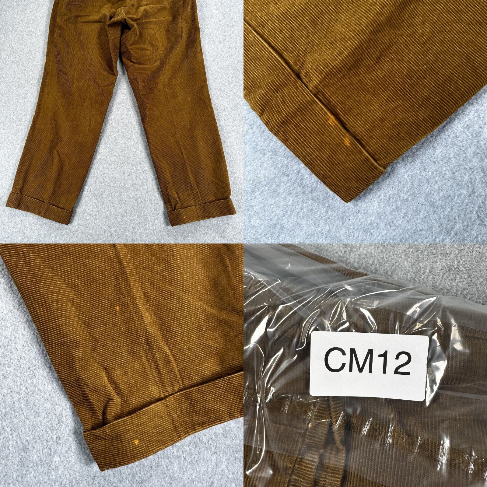 Vintage Peter Elliot Dress Pants Mens 38x29 Corduroy Pleated Cuffed Brown Pockets USA Made Size US 38 / EU 54 - 8 Thumbnail