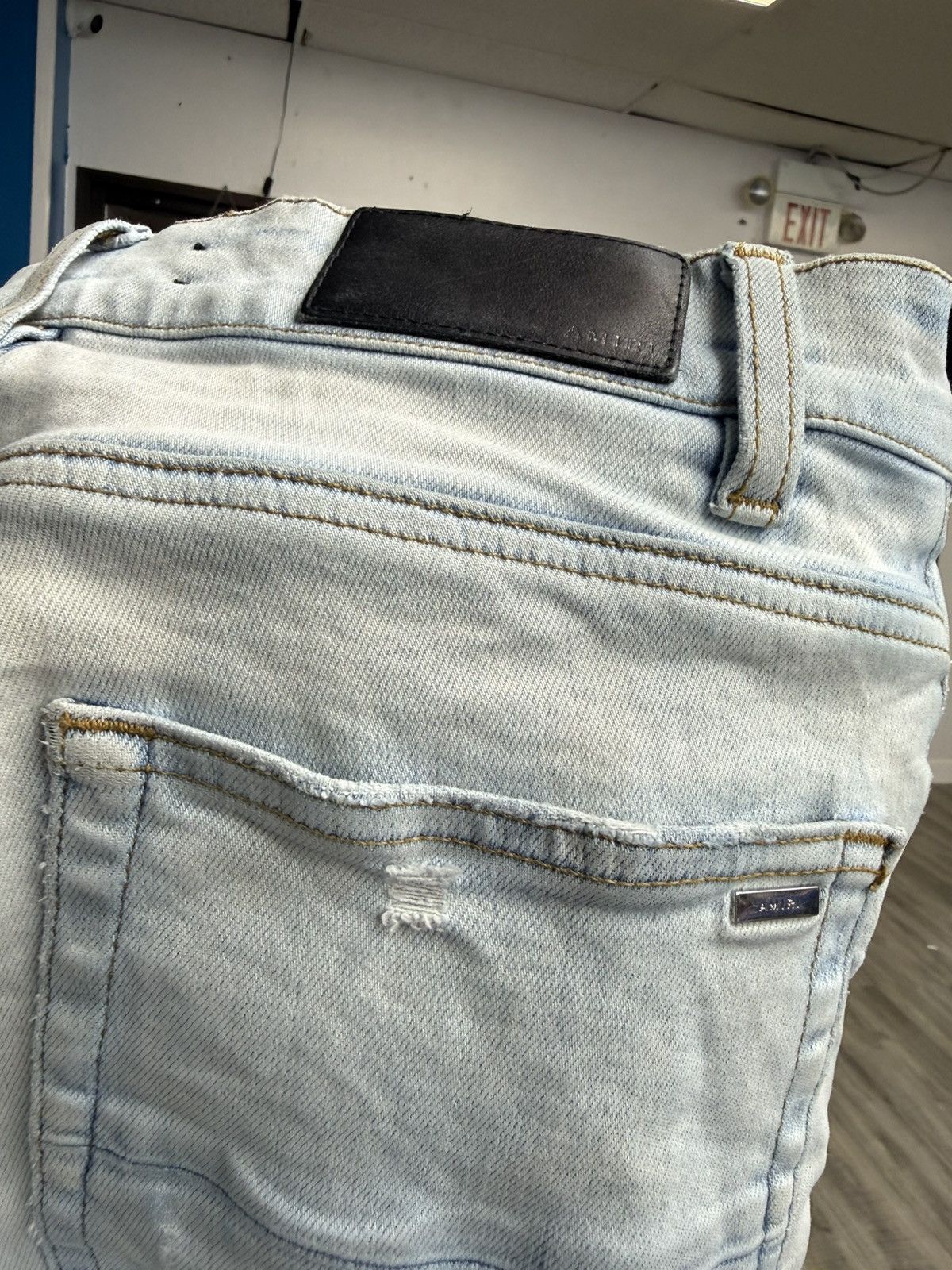Amiri Amiri MX1 - Beige/Tan (Light Indigo Wash) Size US 28 / EU 44 - 5 Thumbnail