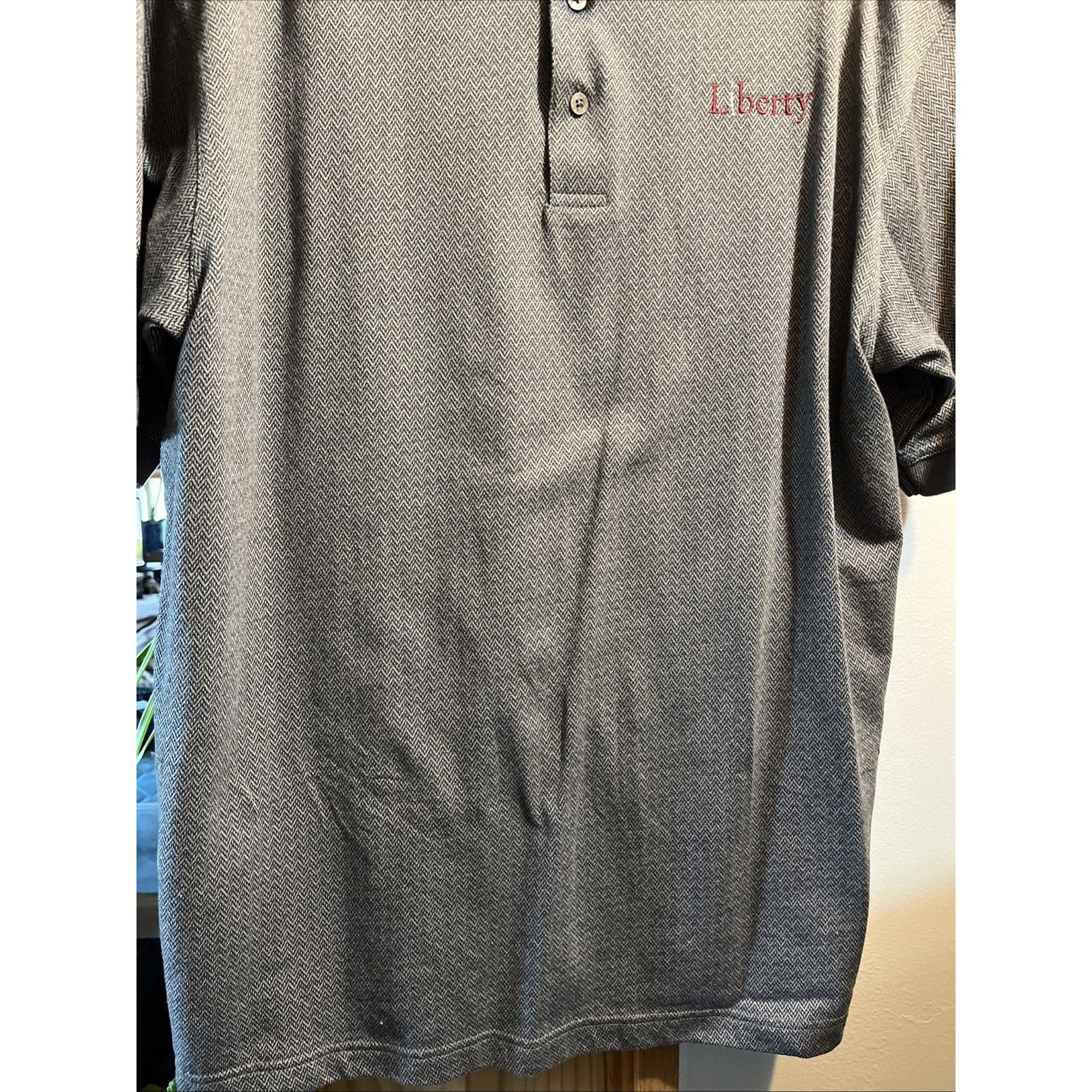 PING Ping Vintage Shirt Mens Large Polo Gray Liberty SS Button Size US L / EU 52-54 / 3 - 5 Thumbnail