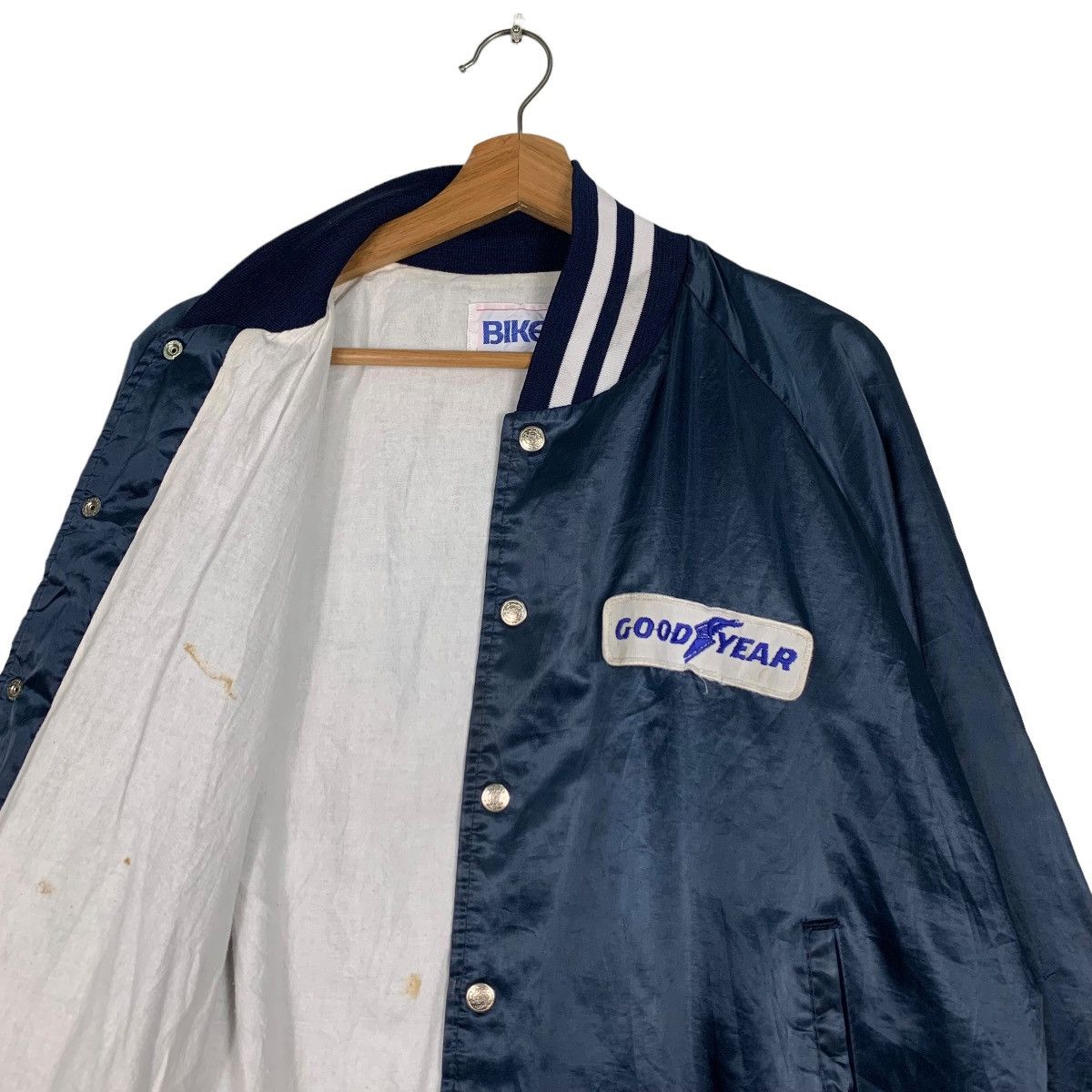 Japanese Brand BIKE GOODYEAR Motorsports Satin Coach Jacket #0073-C5 Size US XL / EU 56 / 4 - 11 Thumbnail