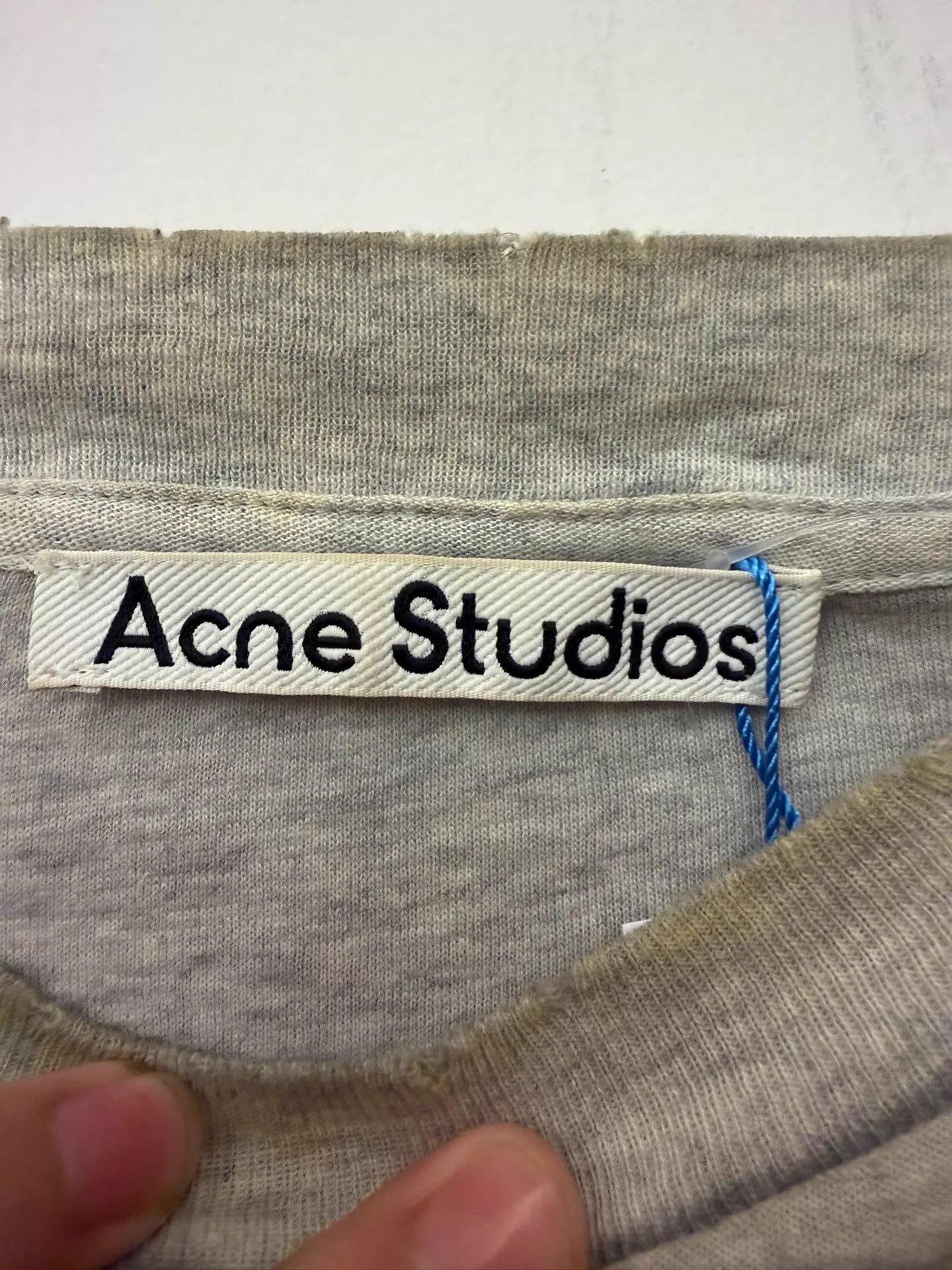 Acne Studios Acne SS24 1996 Letter Print Oversized Gray Tee M Size US M / EU 48-50 / 2 - 3 Thumbnail