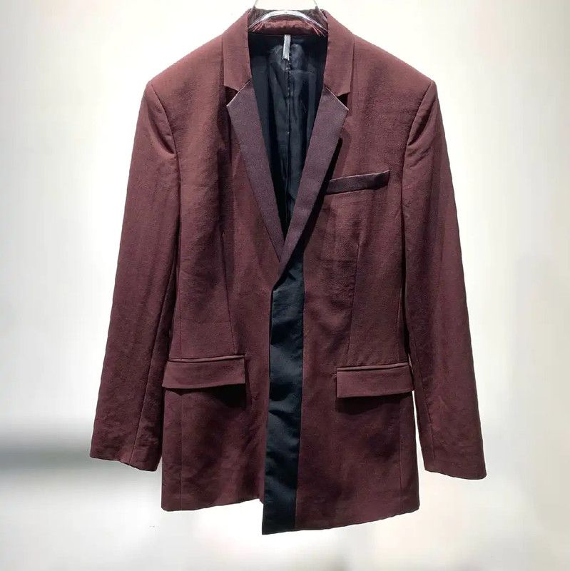 Dior Dior Burgundy Cotton Men's Coat 0089 Size US XL / EU 56 / 4 - 1 Thumbnail