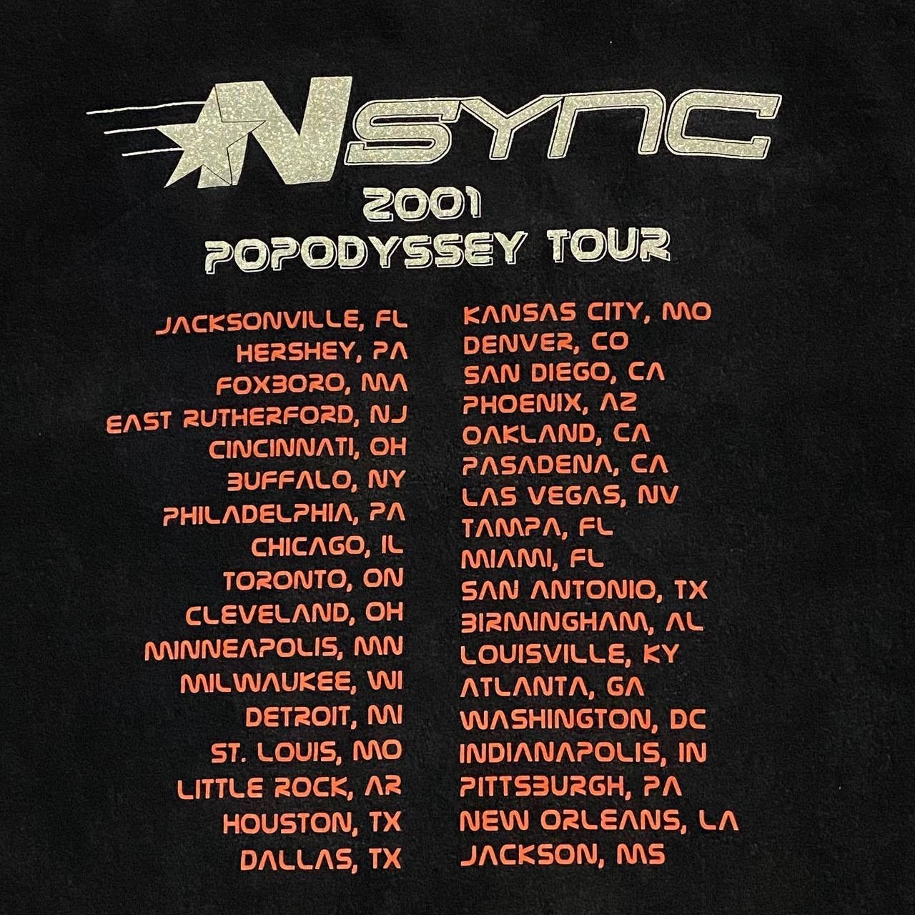 Band Tees Vintage Y2K band n’sync pop odyssey tour 2001 Size US L / EU 52-54 / 3 - 4 Thumbnail
