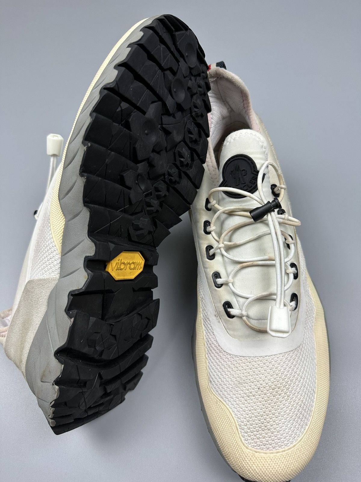 Moncler Moncler Sneakers Nylon/Suede Vibram White Mens Size US 9 / EU 42 - 7 Thumbnail