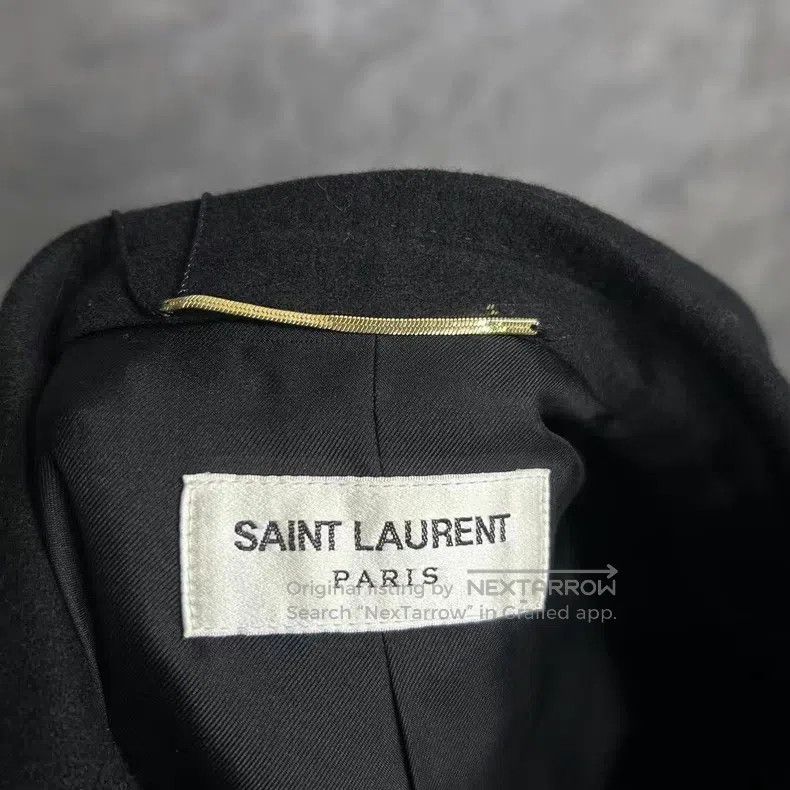 Saint Laurent Paris Saint Laurent Paris Black wool college style embroidered l Size XXS / US 00 / IT 34 - 4 Thumbnail