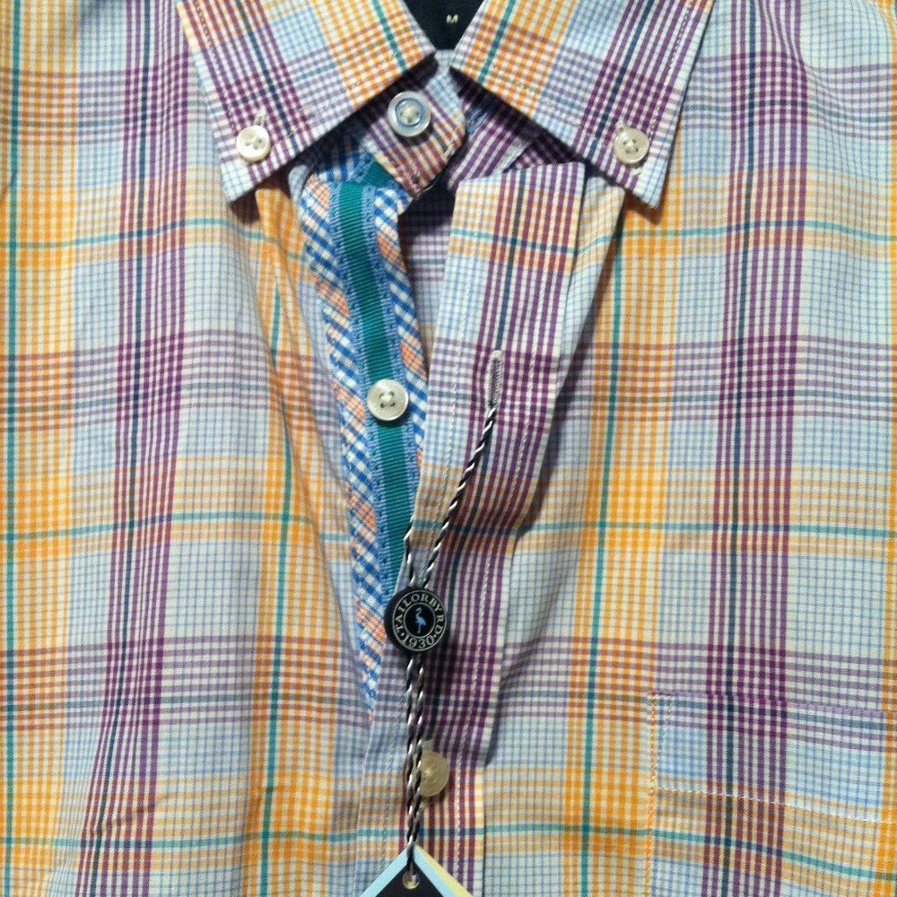 Tailorbyrd TAILORBYRD MENS NEW MULTICOLOR 100%COTTON CASUAL SHIRT M Size US M / EU 48-50 / 2 - 8 Thumbnail