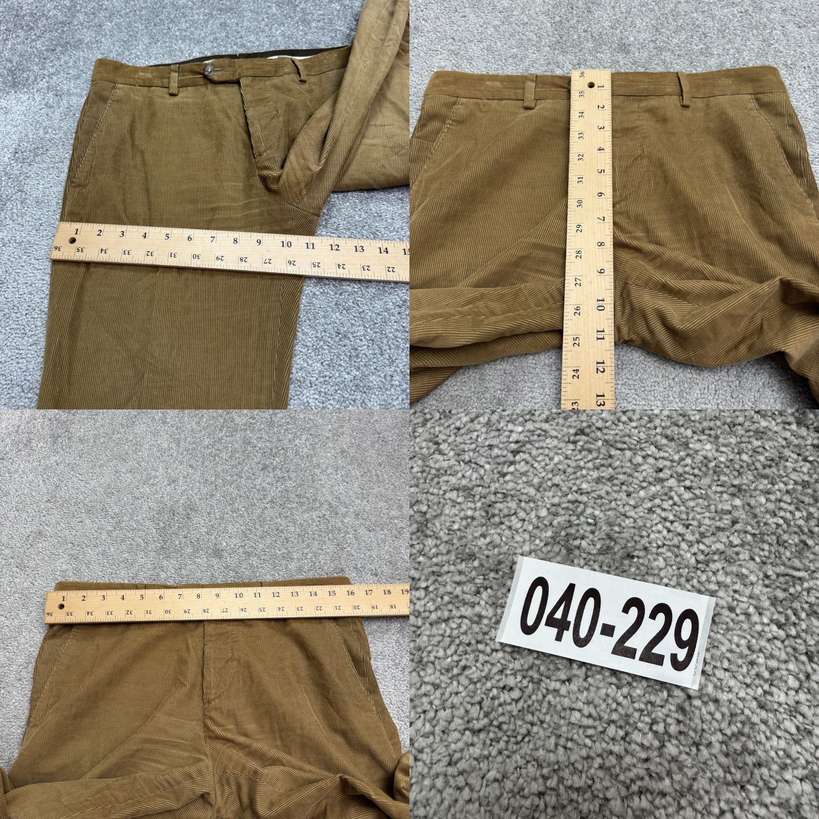 Vintage Maurizio Baldassari Brera Corduroy Pants Mens 32 Brown Straight Leg Size US 29 - 10 Thumbnail