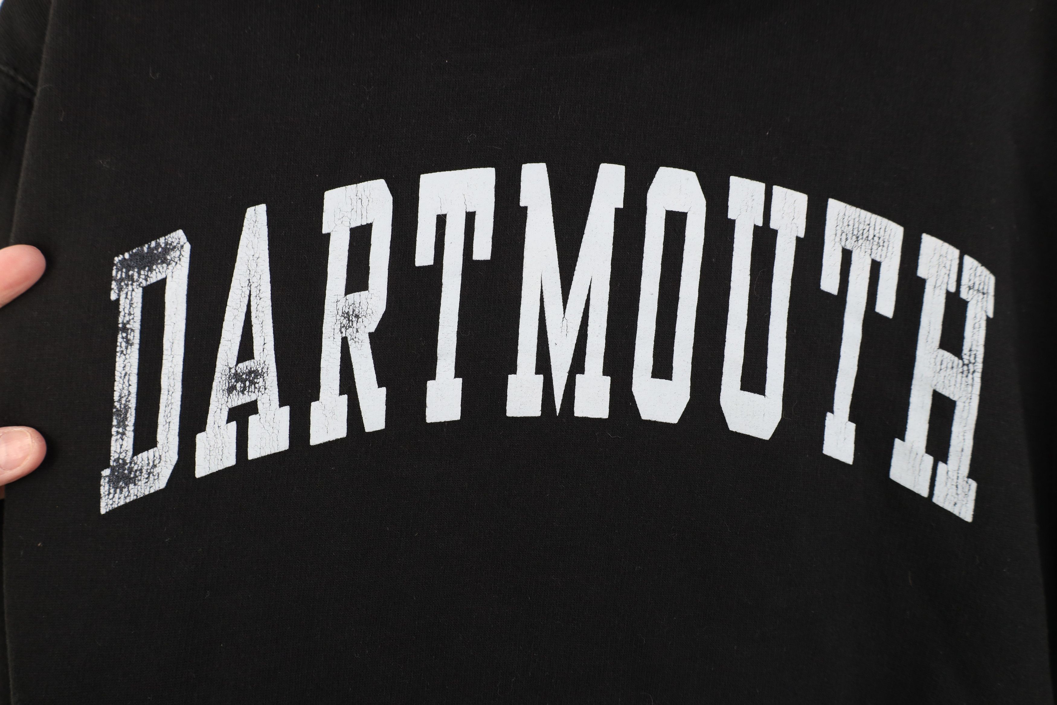 Vintage Vintage 90s Dartmouth Indians Hoodie Sweatshirt Black Size US XS / EU 42 / 0 - 4 Thumbnail