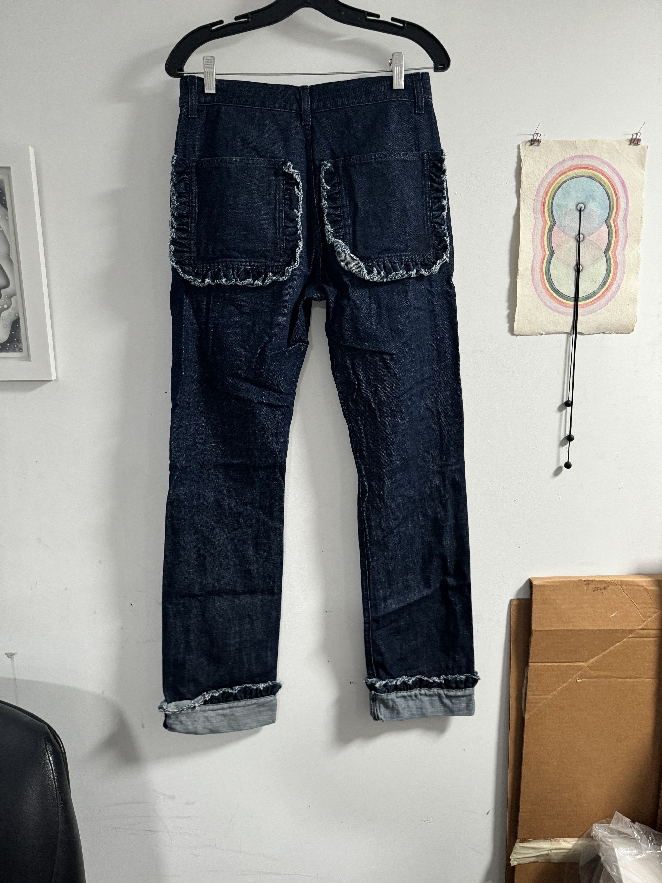 Molly Goddard Menswear Molly Goddard Men's Blue Denim Jeans Size US 30 / EU 46 - 2 Thumbnail