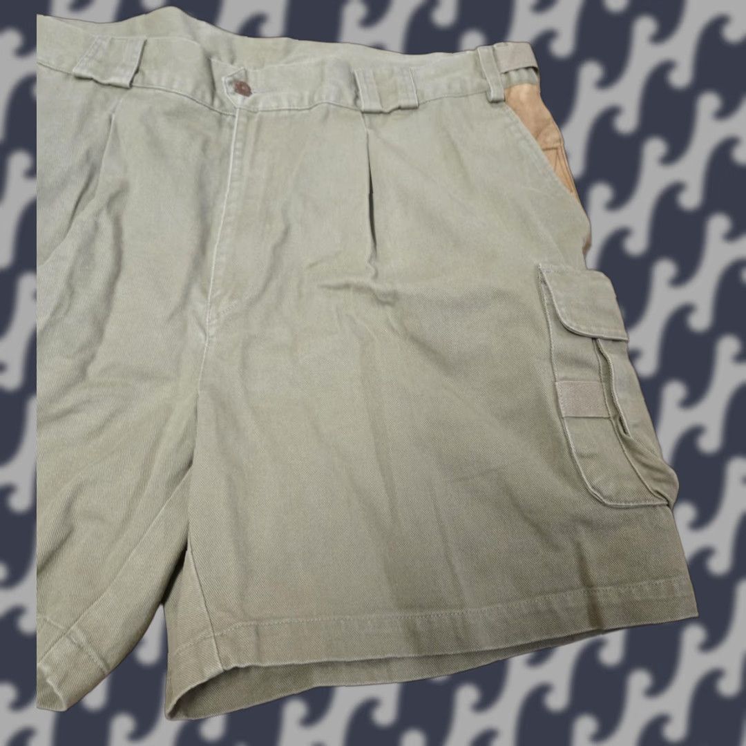 Orvis VINTAGE Orvis Cargo Shorts Mens 42 Green 100% Cotton Leather Trim Hiking 90s Size US 42 / EU 58 - 1 Thumbnail