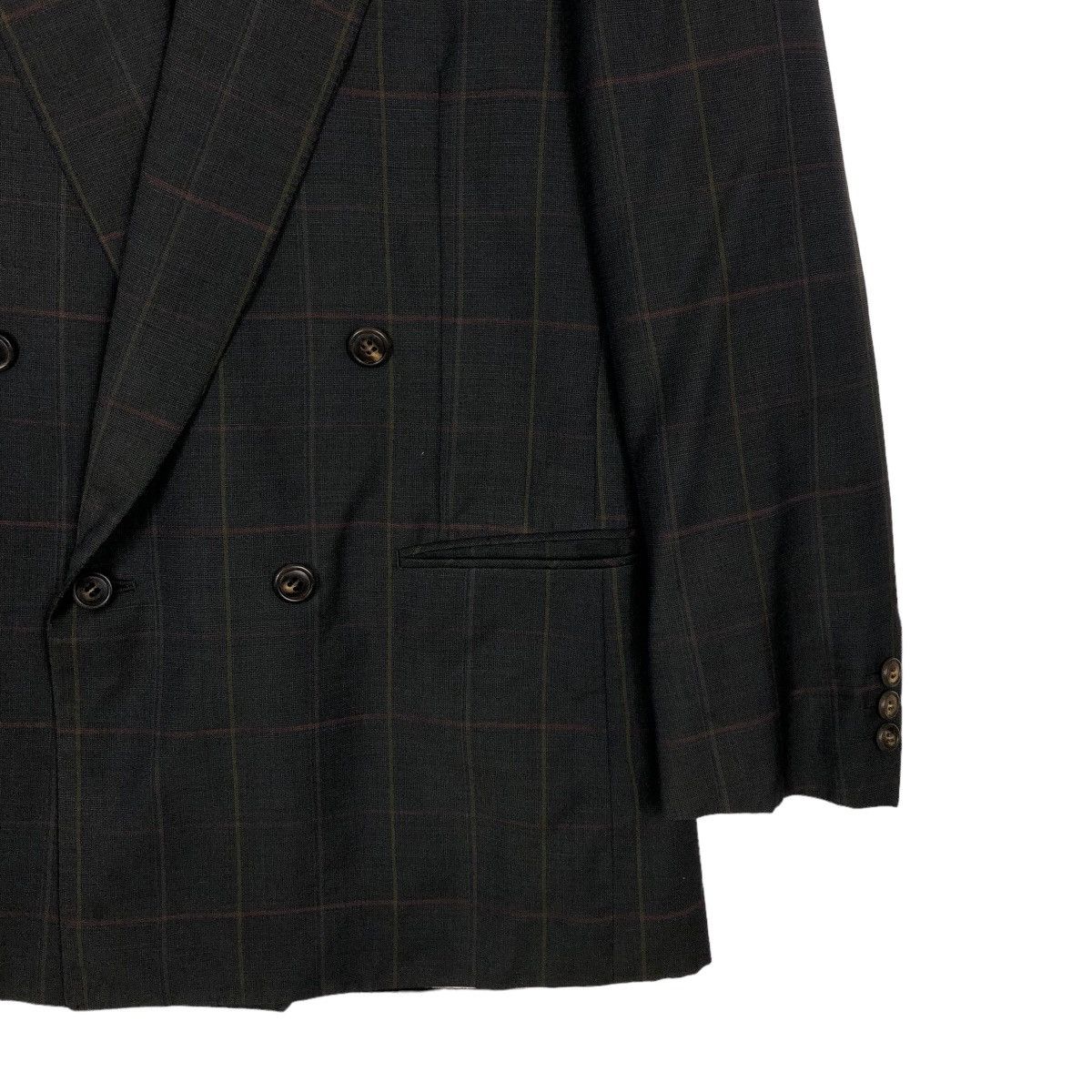 Japanese Brand 🔥Rich Black - Double Breast Coats Jacket Lanvin Paris Size US M / EU 48-50 / 2 - 5 Thumbnail