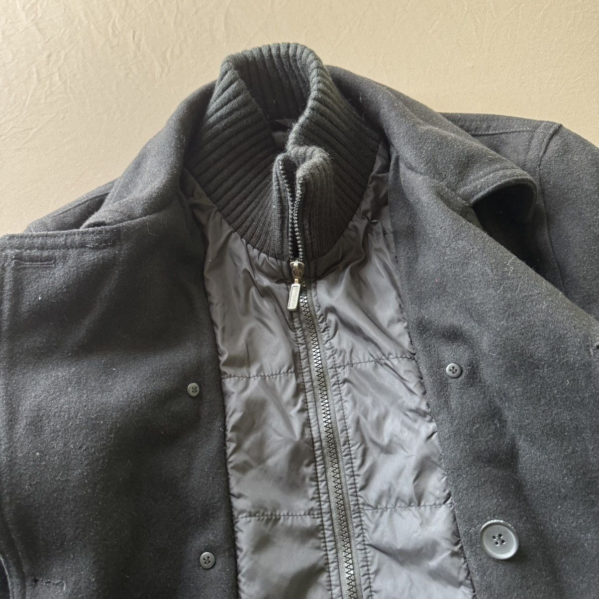 Ben Sherman Ben Sherman Wool Peacoat with Funnel-Neck Bib Size US S / EU 44-46 / 1 - 4 Thumbnail