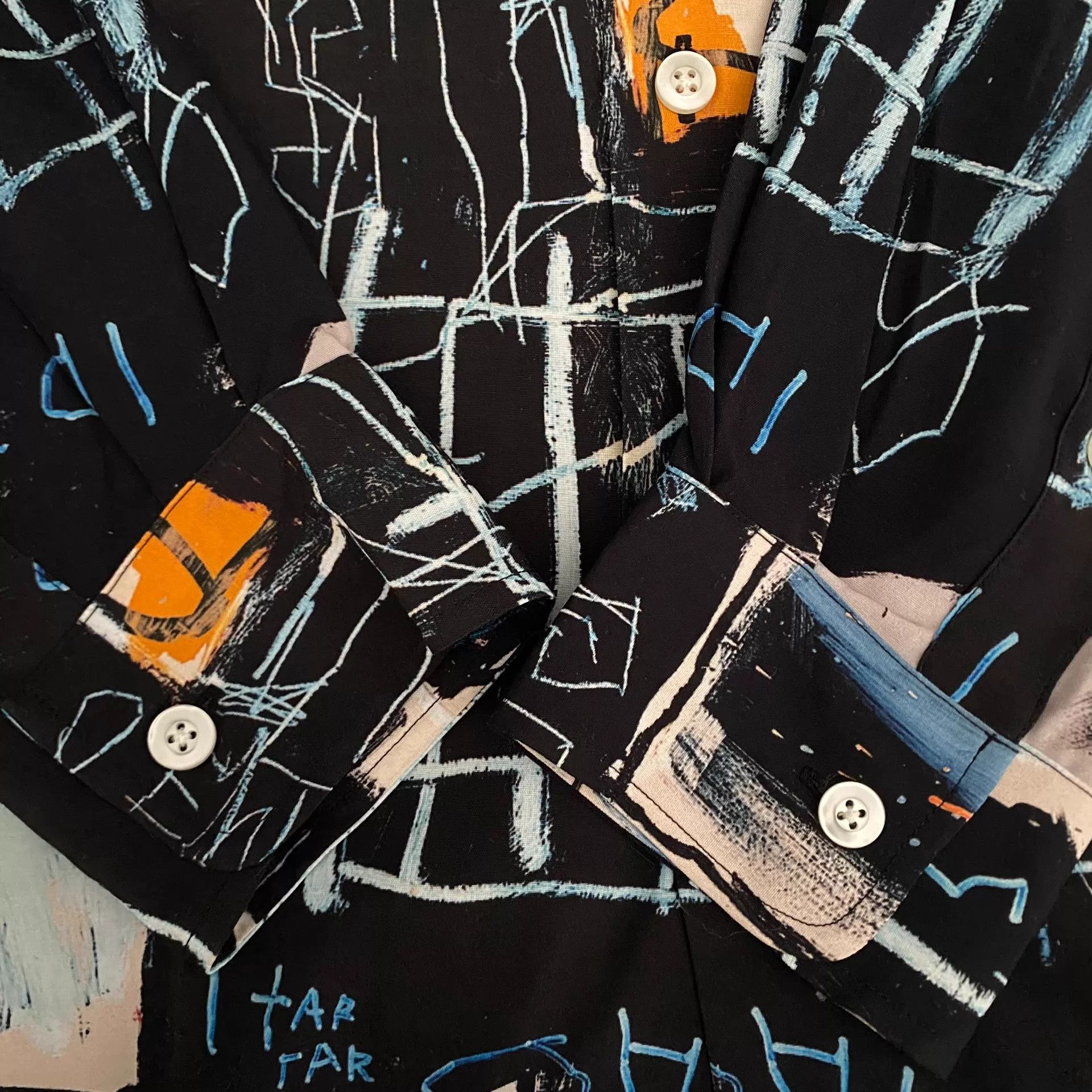 Wacko Maria Wacko Maria x Basquiat Long Sleeve Hawaiian Shirt XL Size US XL / EU 56 / 4 - 3 Thumbnail