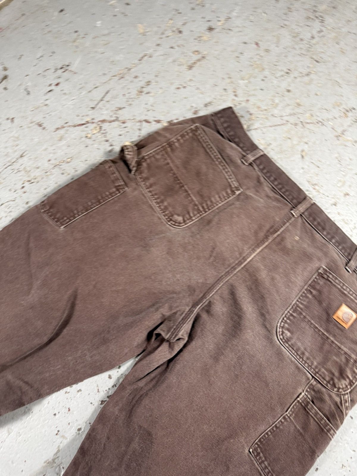 Carhartt Vintage Distressed Faded Mocha Brown Carhartt Carpenter Pant Size US 42 / EU 58 - 3 Thumbnail