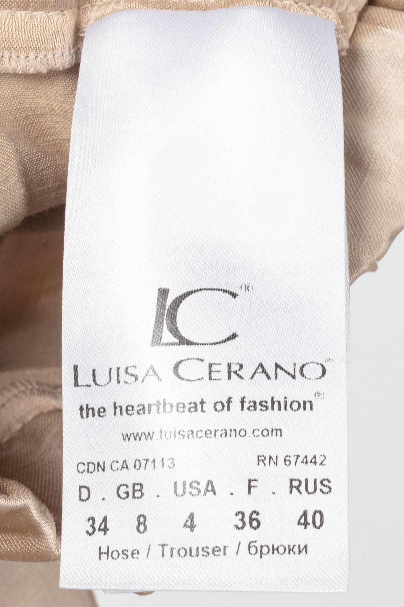 Luisa Cerano Luisa Cerano Cashew Cotton & Linen Satin Cargo Pants Size 27" / US 4 / IT 40 - 8 Thumbnail