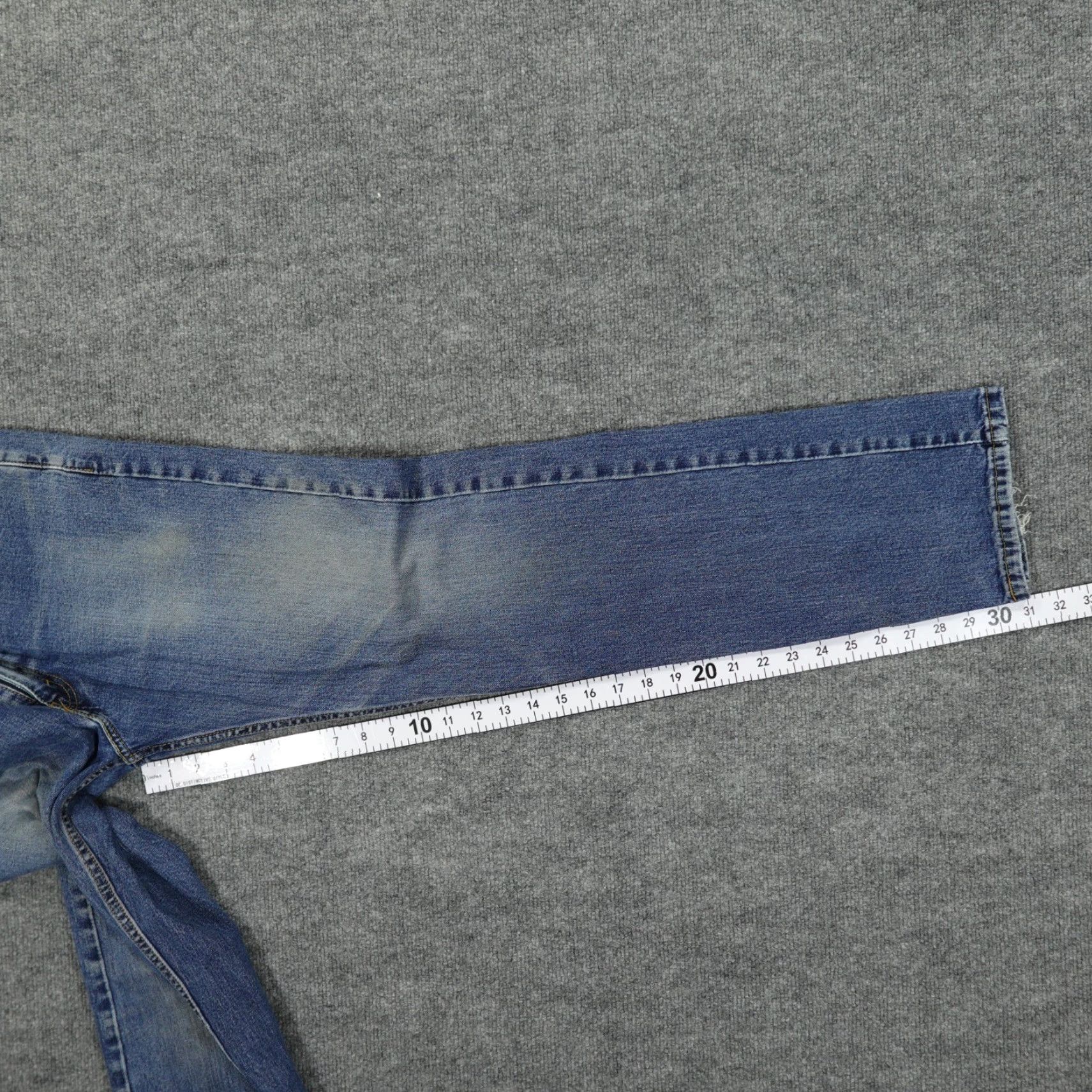 Levi's Levis 505 Jeans Mens 32x31 Blue Regular Fit Straight Leg Stretch Simplicous? Size US 32 / EU 48 - 5 Thumbnail