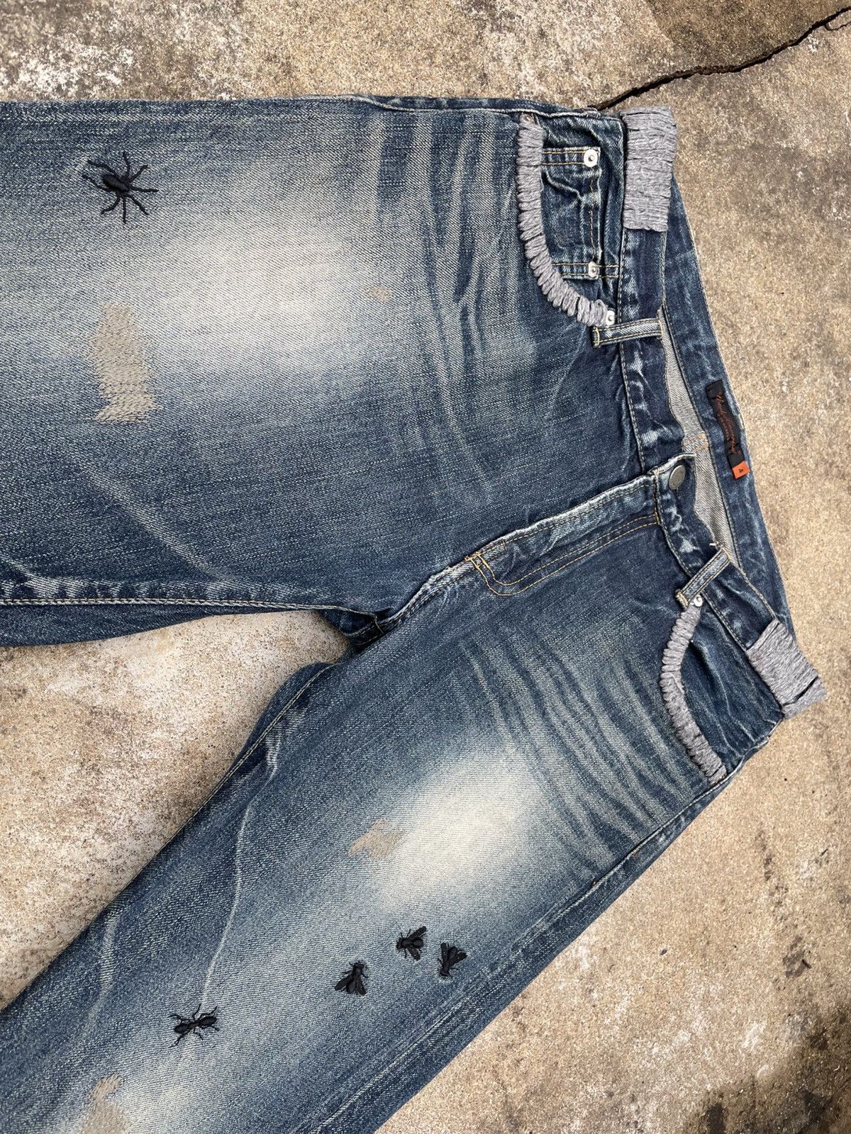 Undercover AW06 “GuruGuru; But Beautiful” Insect/Bug Denim Size US 34 / EU 50 - 2 Thumbnail