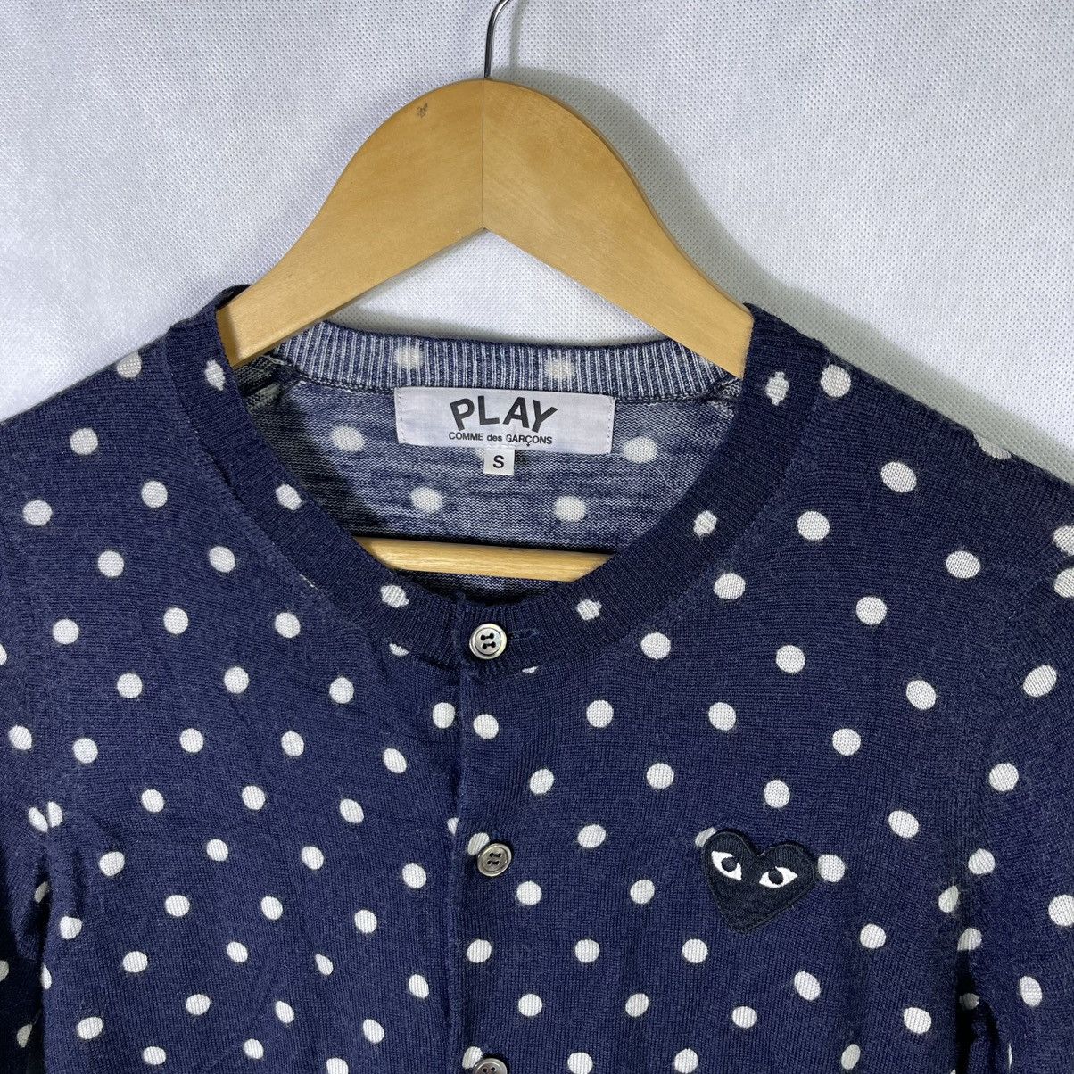 Comme des Garcons PLAY Rare! Comme Des Garcons Polka Dot Cardigan Shirt Size S / US 4 / IT 40 - 3 Thumbnail