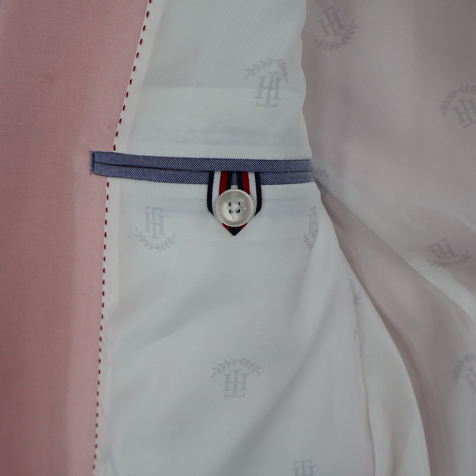 Tommy Hilfiger Tommy Hilfiger Modern Fit Flex Suit Jacket Mens 40L Pink Size 40L - 10 Thumbnail