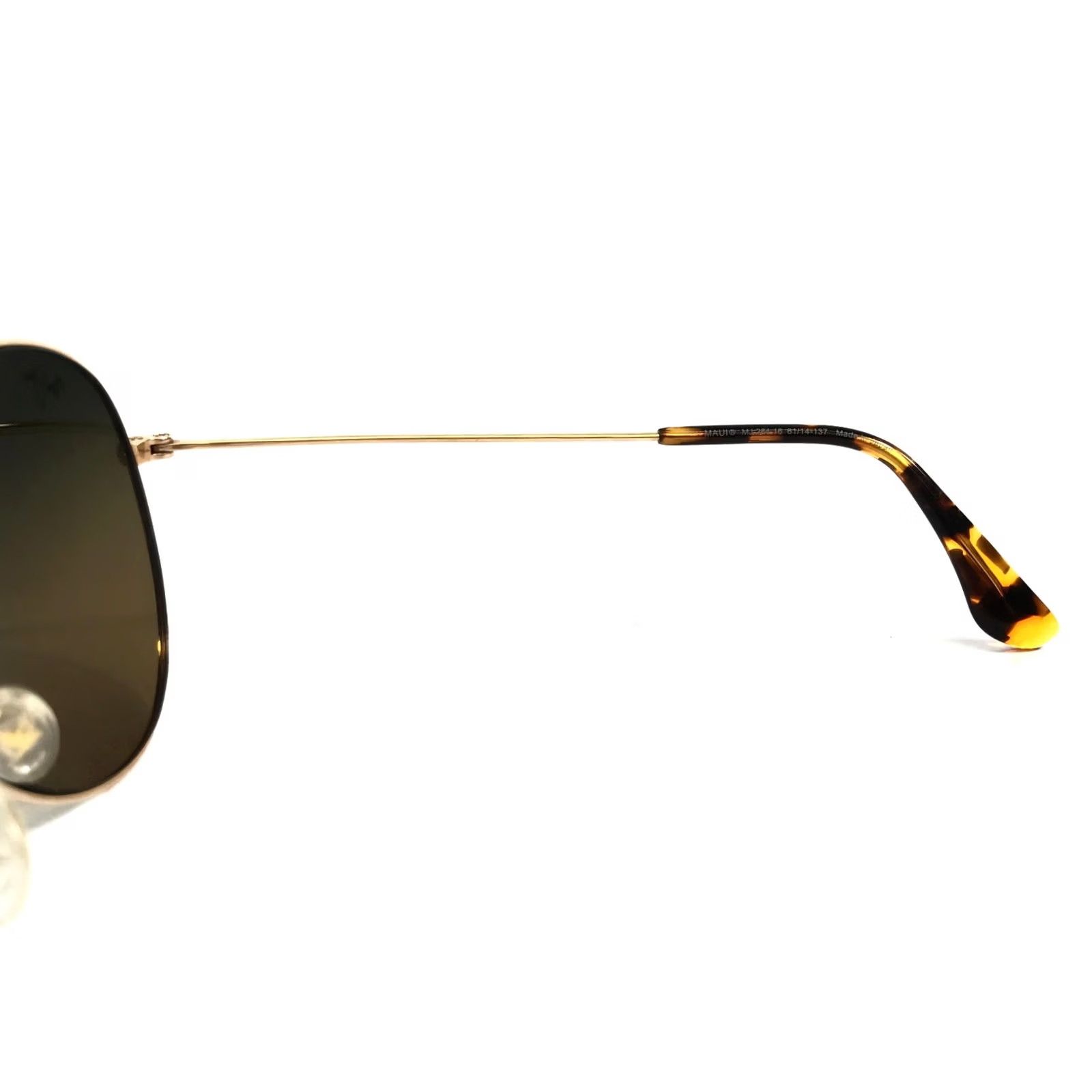 Maui Jim Maui Jim Sunglasses Mavericks MJ-264-16 Gold Aviator Polarized Lenses Men Size ONE SIZE - 6 Thumbnail