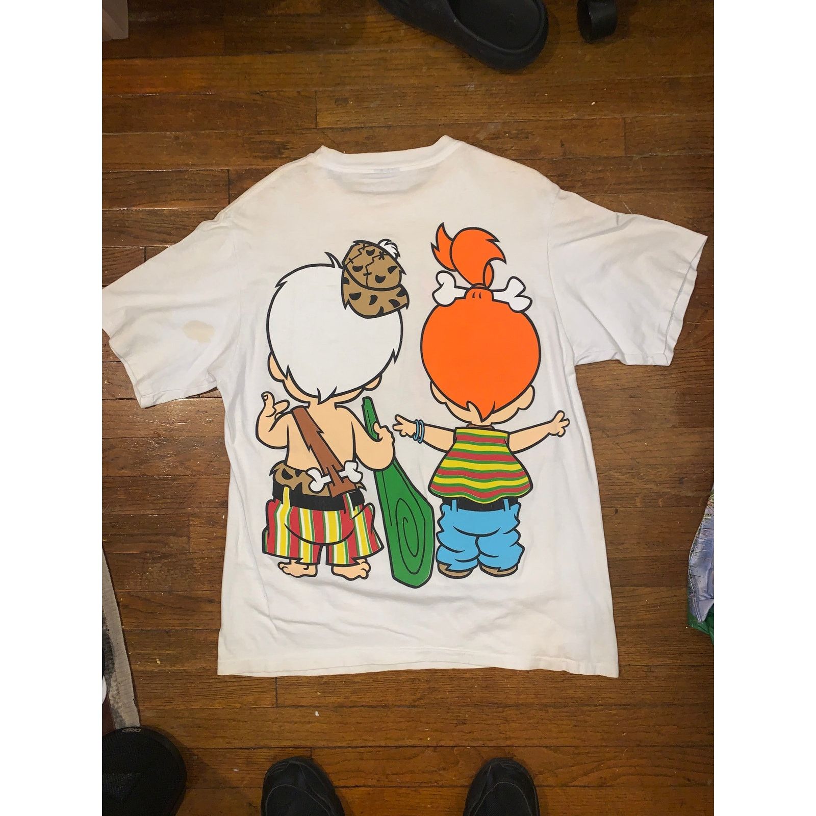 Other × Vintage Flintstones Bamm-Bamm Pebbles Tee Single Stitch AOP XL White Size US XL / EU 56 / 4 - 3 Thumbnail