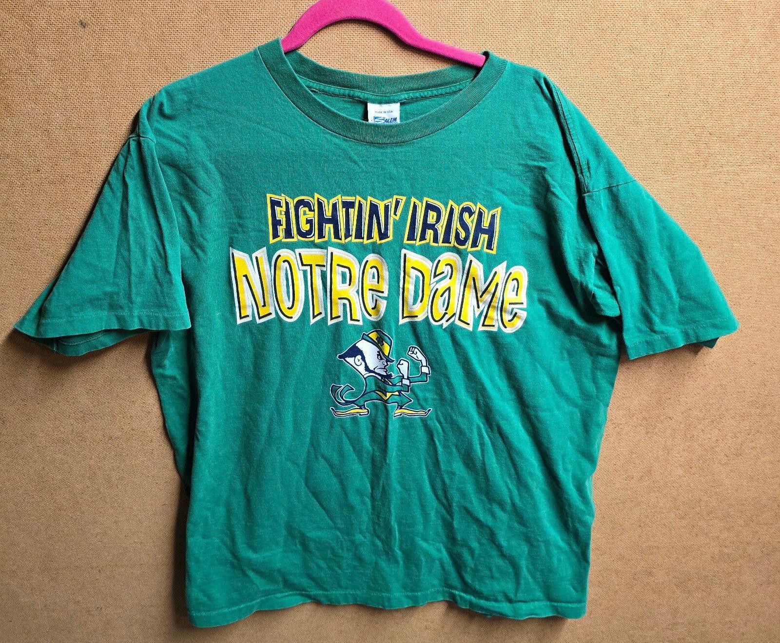 NCAA Vintage Notre Dame Fighting Irish XL Single Stitch Made USA Size US XL / EU 56 / 4 - 1 Thumbnail