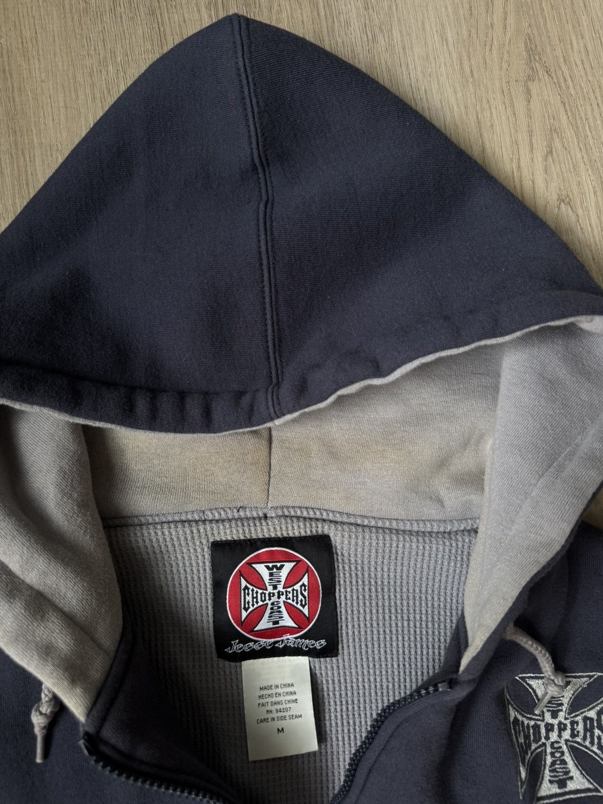 West Coast Choppers Vintage West Coast Choppers Zip Up Hoodie Rare GRAILED Wings Size US M / EU 48-50 / 2 - 6 Thumbnail