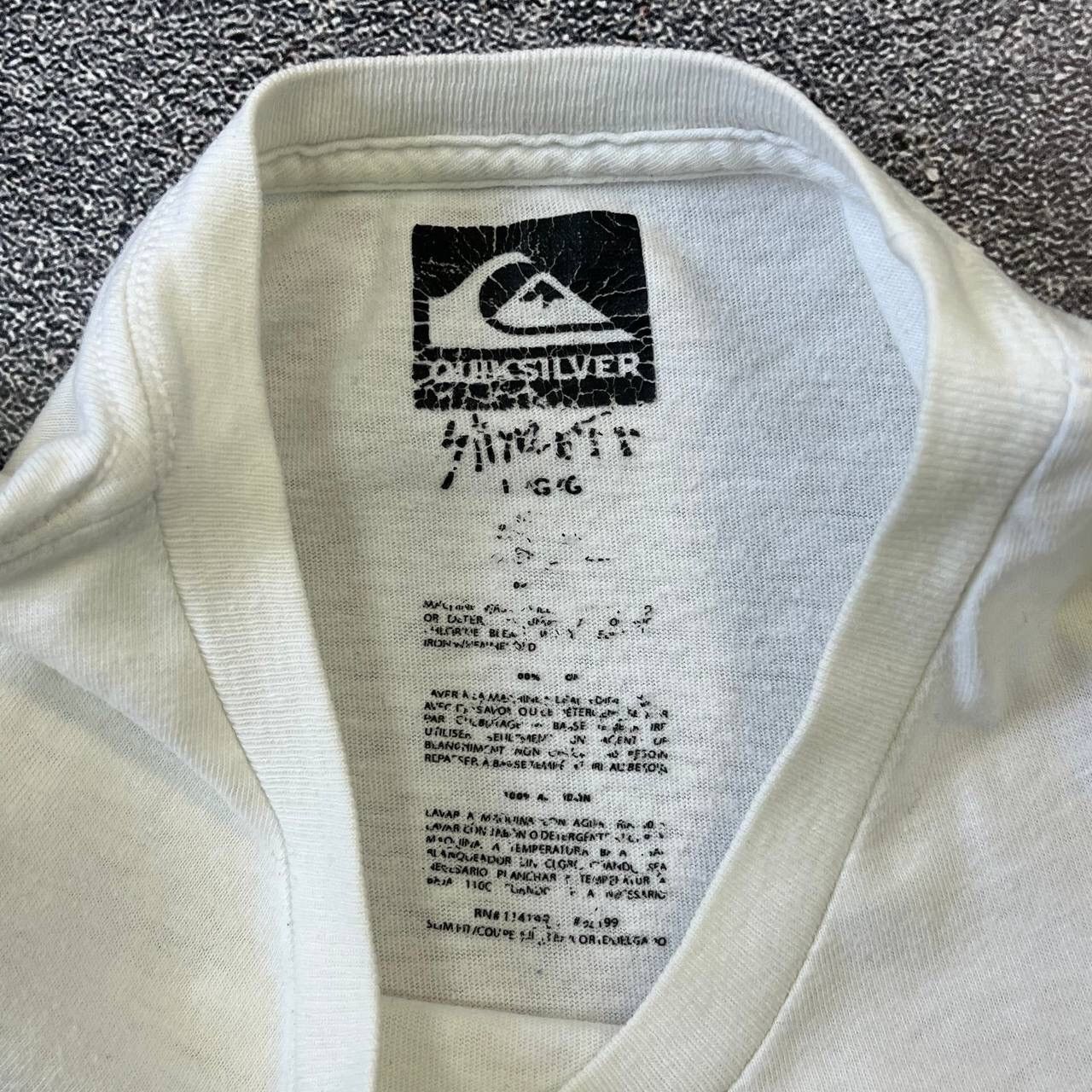 Quiksilver Vintage Y2K White Quicksilver Boxy Fit T-Shirt,Size XL Size US XL / EU 56 / 4 - 2 Thumbnail