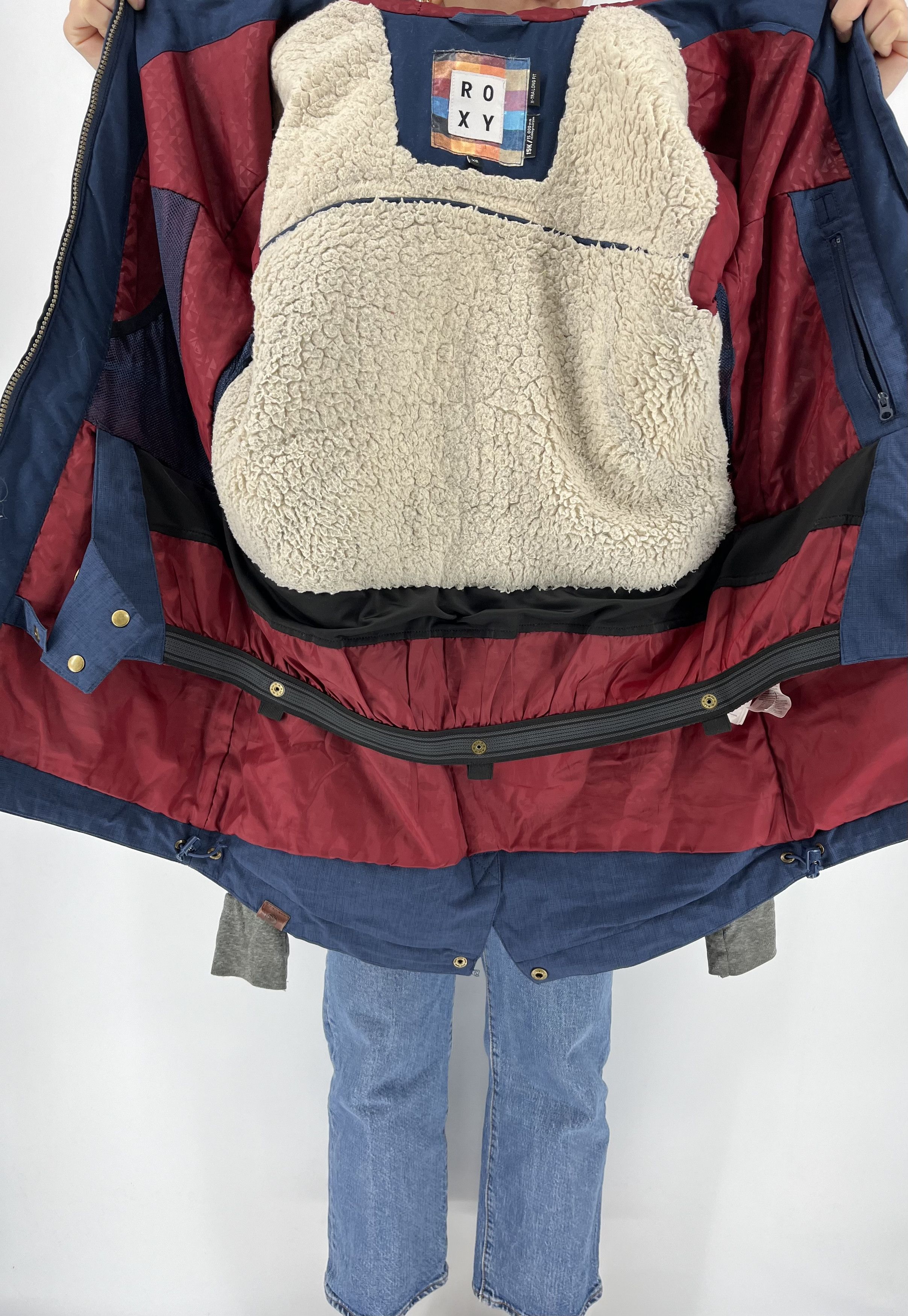 Quiksilver × Vintage Vintage 90s Roxy Quicksilver Jacket pull over ski jacket Size XS / US 0-2 / IT 36-38 - 15 Thumbnail
