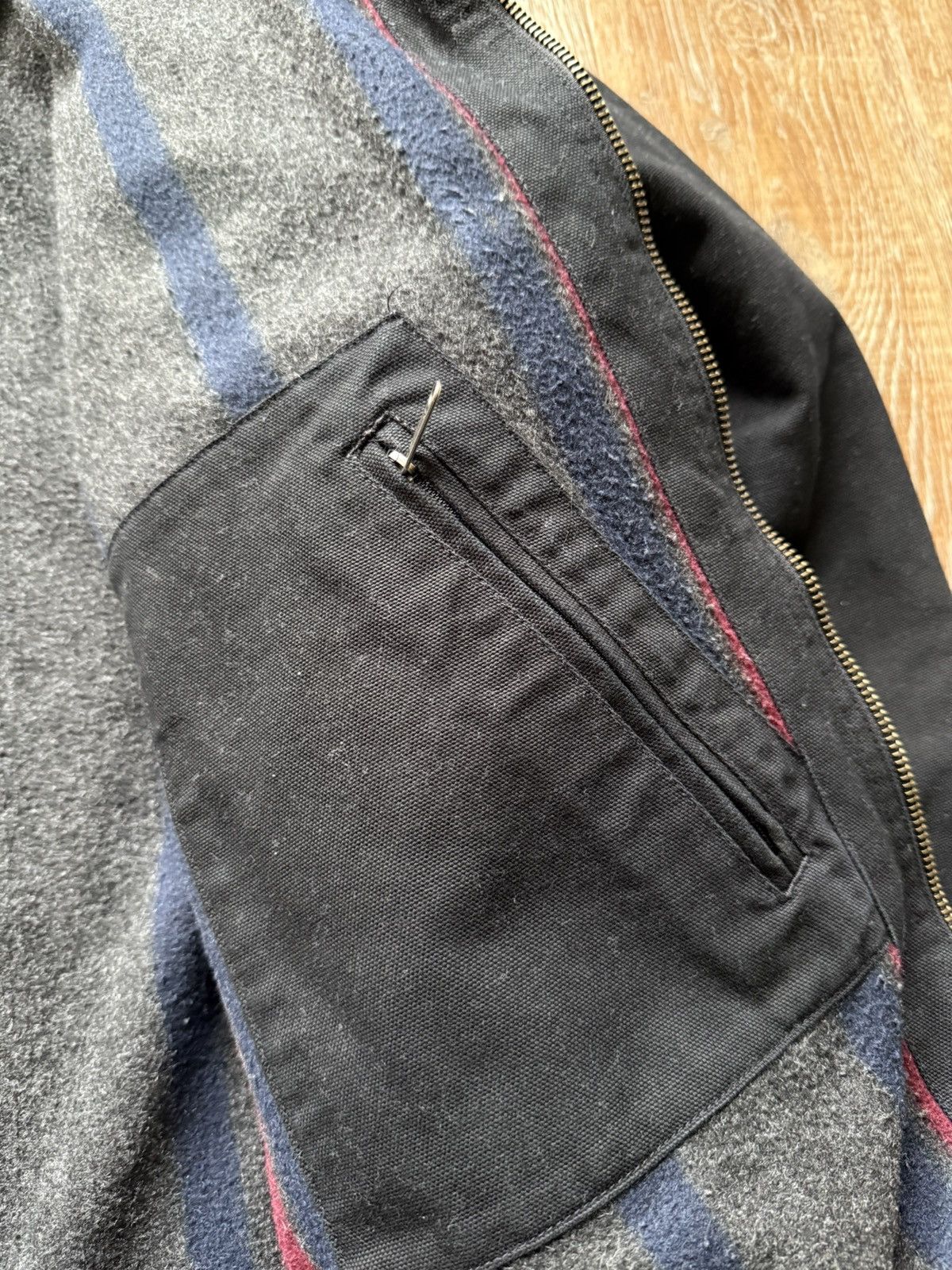 Carhartt × Vintage Vintage Carhartt Detroit Workwear Black Jacket Size US XXL / EU 58 / 5 - 10 Thumbnail
