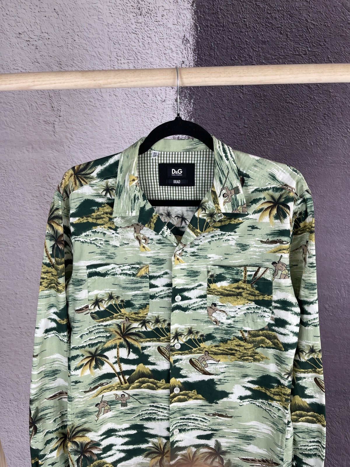 Dolce & Gabbana Dolce & Gabbana BRAD Hawaiian ls shirt surfing floral Size US M / EU 48-50 / 2 - 2 Thumbnail