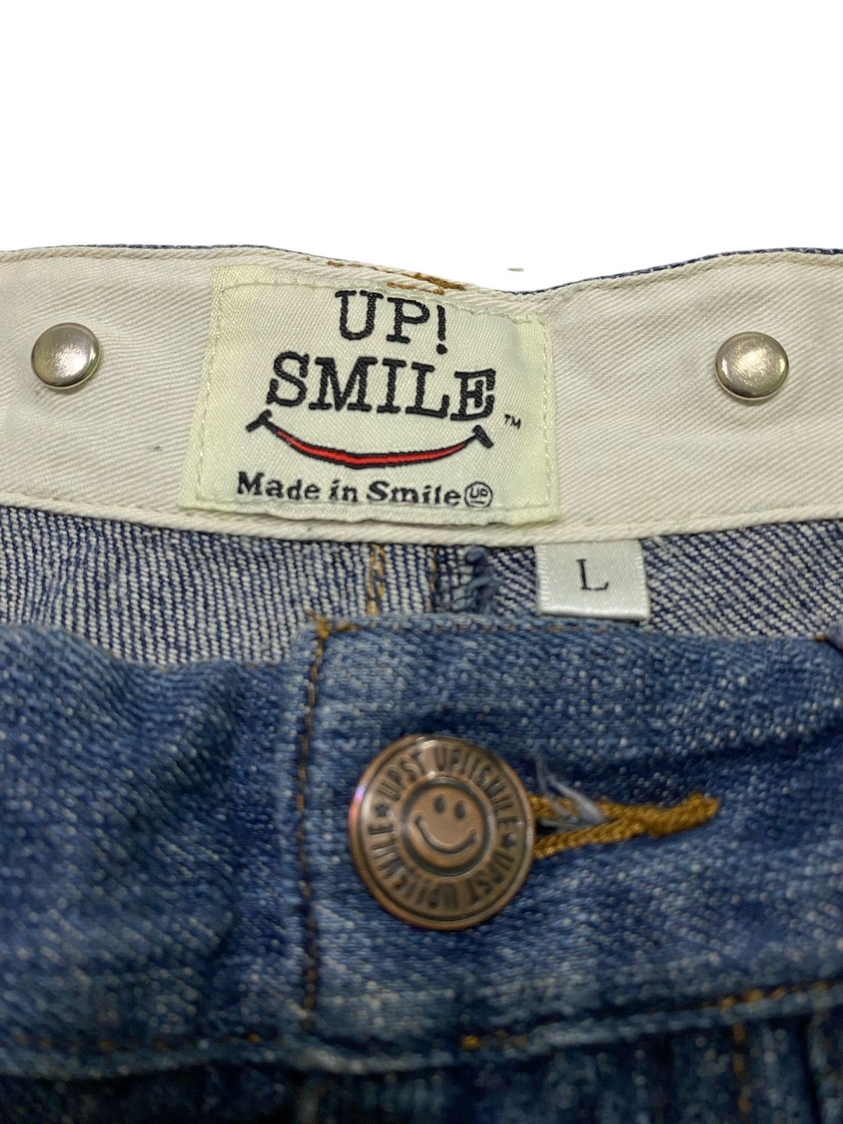 Japanese Brand Japanese Brand X Up Smile painted jeans Size US 34 / EU 50 - 20 Thumbnail