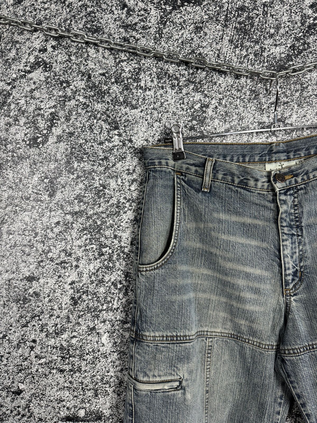 Neighborhood Vintage Neighborhood NYC Cargo Denim Pants Utility Techwear Size US 33 - 3 Thumbnail
