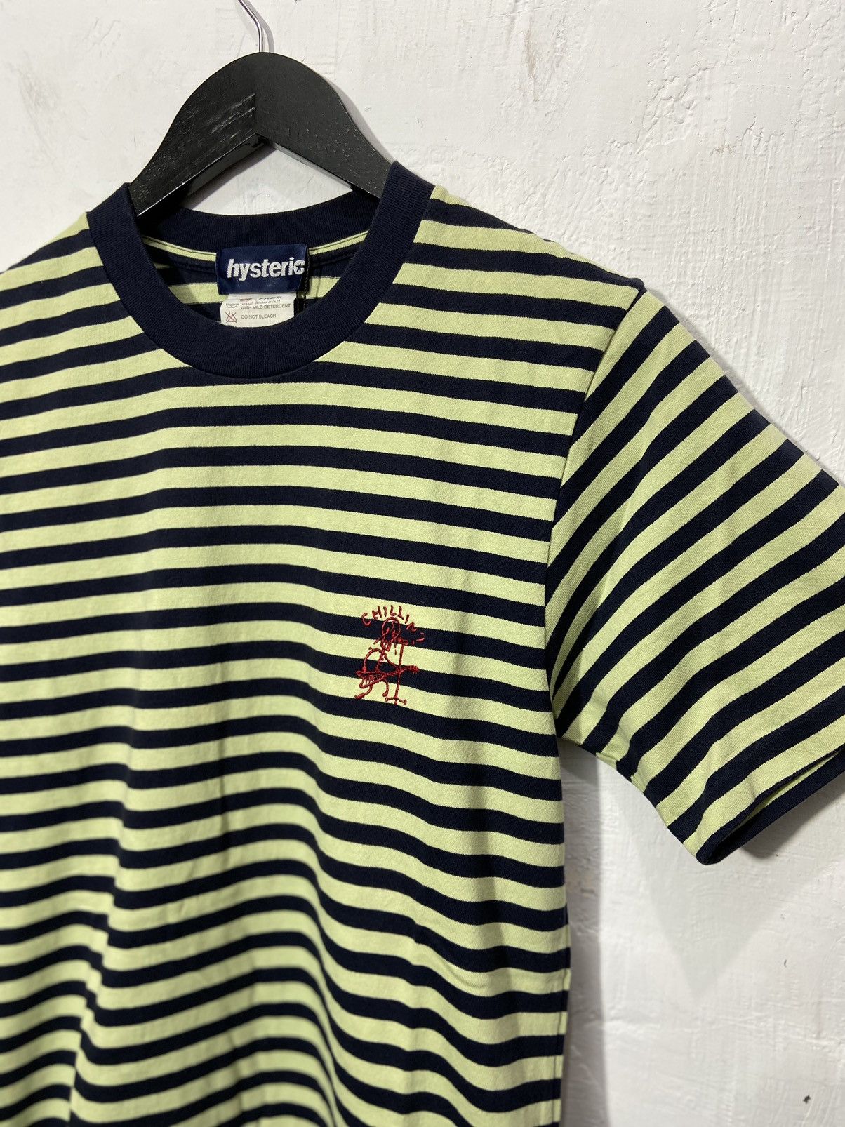 Hysteric Glamour × Japanese Brand × Vintage Hysteric Glamour Chillin Stripe Tshirt Size US S / EU 44-46 / 1 - 2 Thumbnail