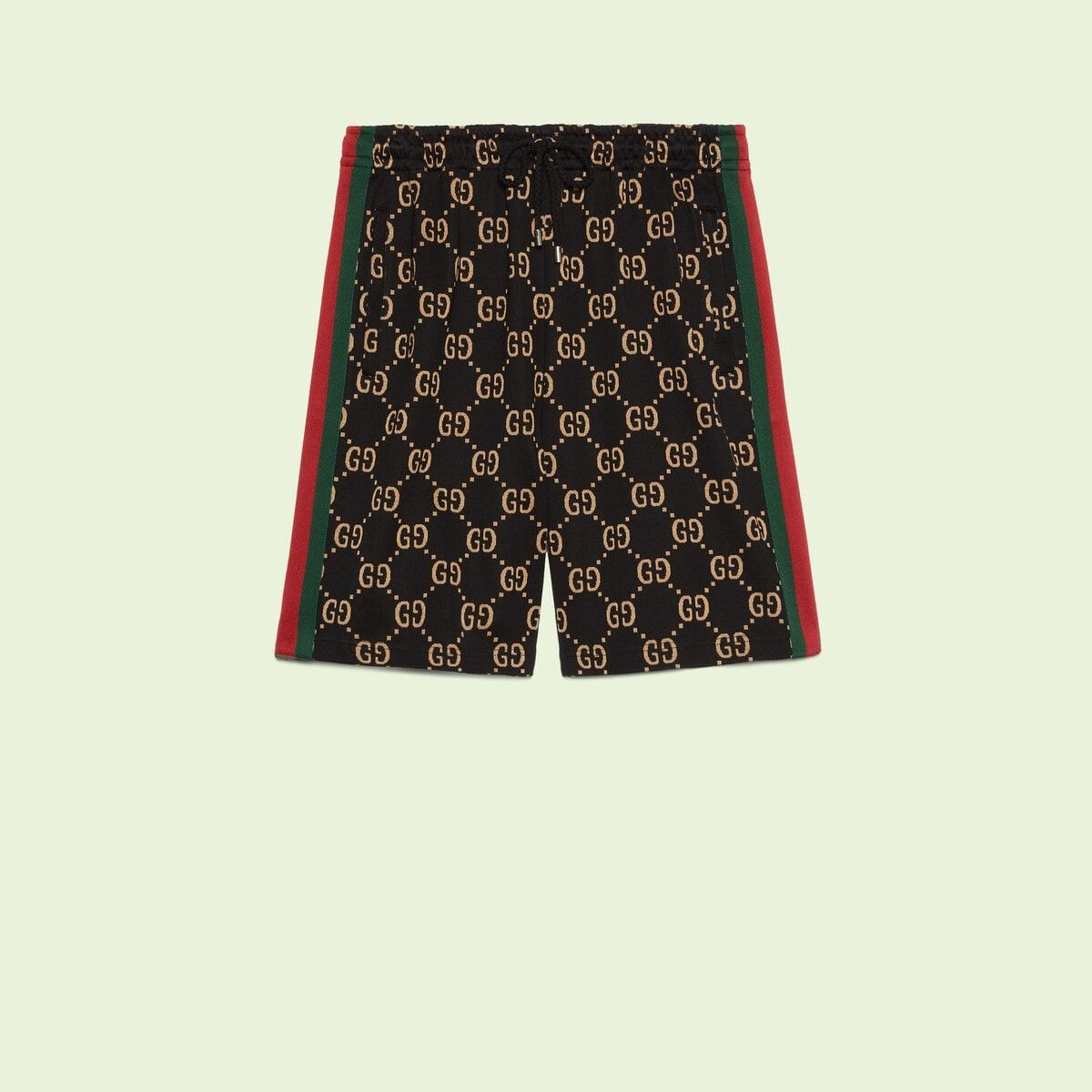 Gucci o1s1wg110725 GG Jersey Cotton Jogging Shorts in Multicolor Size US 32 / EU 48 - 1 Thumbnail
