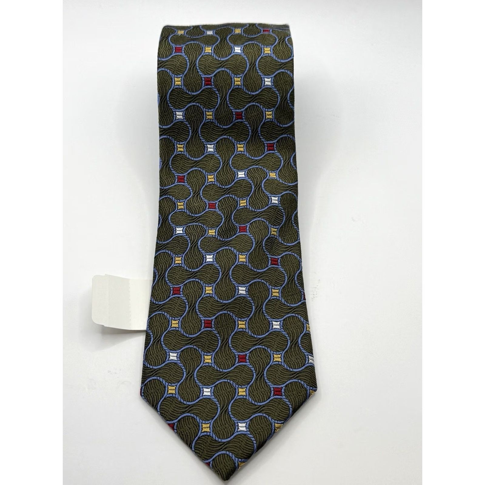 Jos. A. Bank JOS A BANK Signature Collection Tie, 100% Silk, Geometric Pattern, Multicolor, NWT, Logo, Men, One Size Size ONE SIZE - 2 Thumbnail