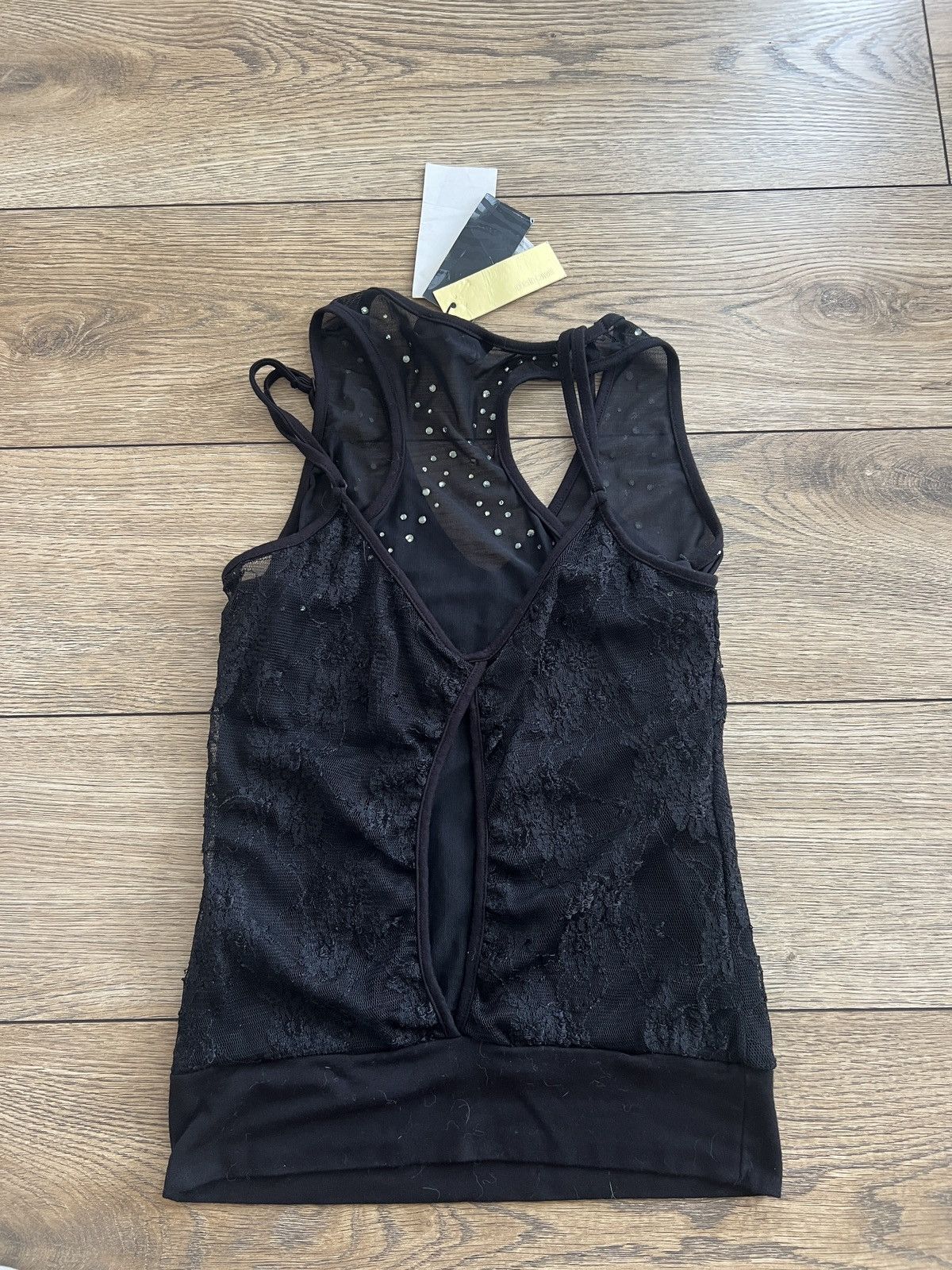Roberto Cavalli Lace top S Roberto Cavalli vintage 2yk avand garde emo goth Size S / US 4 / IT 40 - 9 Thumbnail