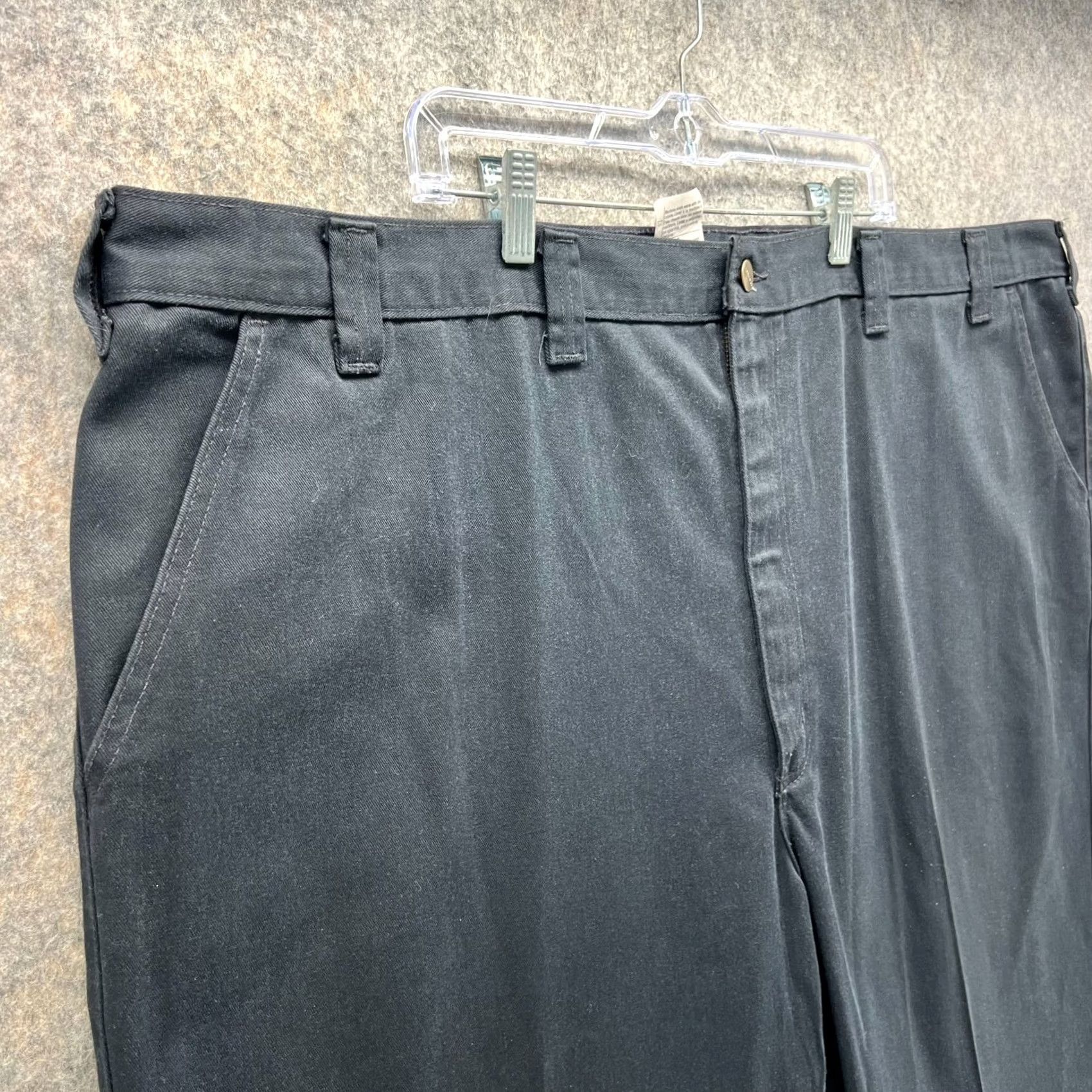 Carhartt Carhartt Pants Mens 54x32 Black Twill Relaxed Straight Chino Workwear Baggy USA Black 54x32 Mens Size US 38 / EU 54 - 4 Thumbnail